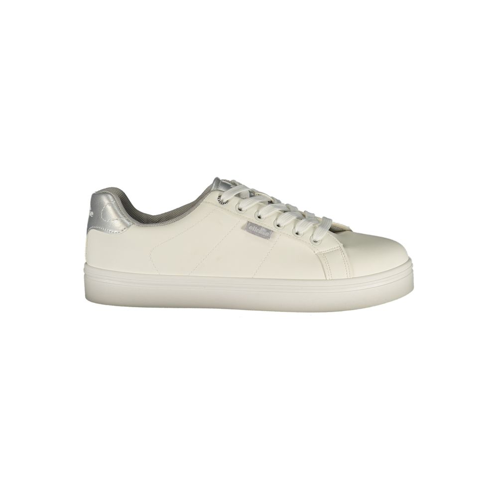 White Polyurethane Women's Sneaker