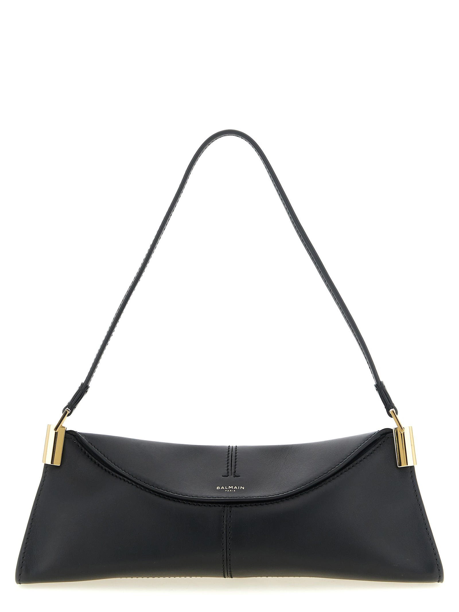 Black Calfskin Shoulder Bag
