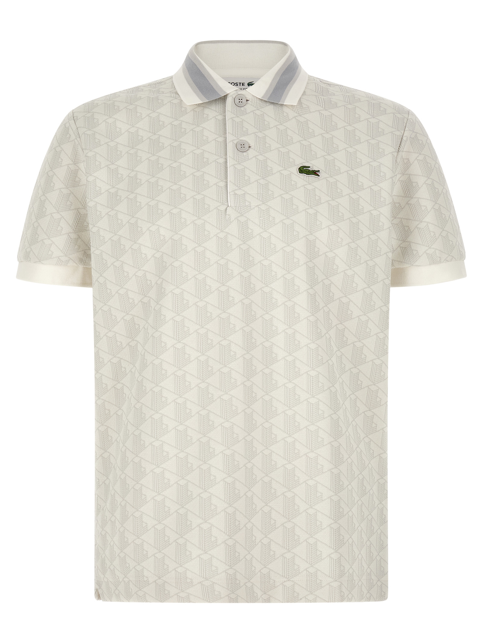 White Polyester Polo Shirt