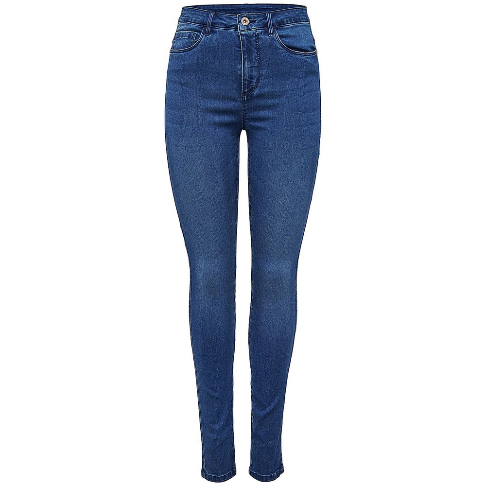 Light Blue Cotton Skinny Jeans