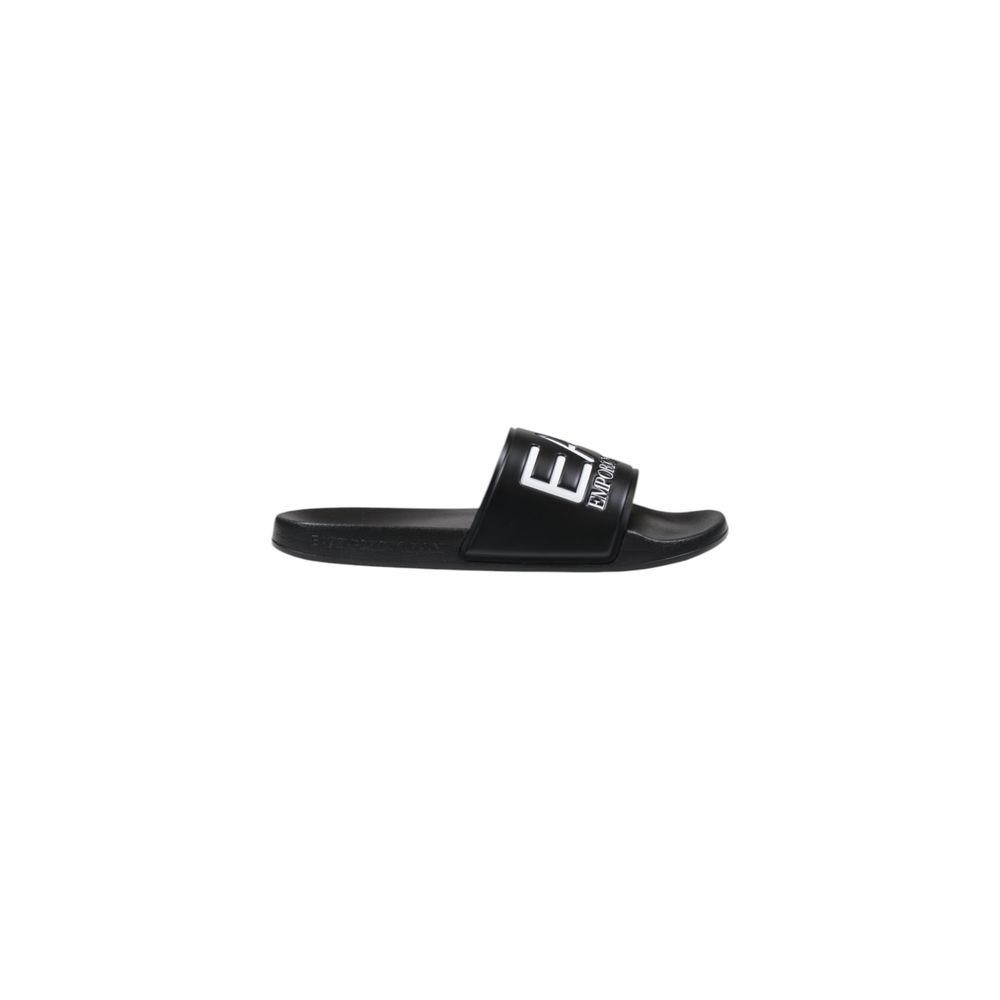 Black And White Pvc Slippers