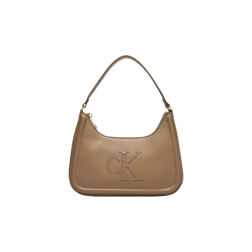Beige Polyethylene Handbag