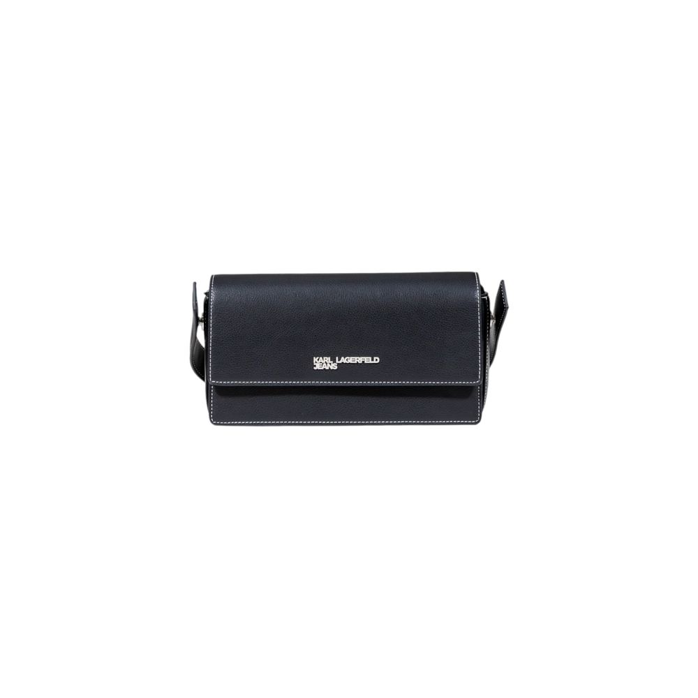 Black Artificial Leather Handbag