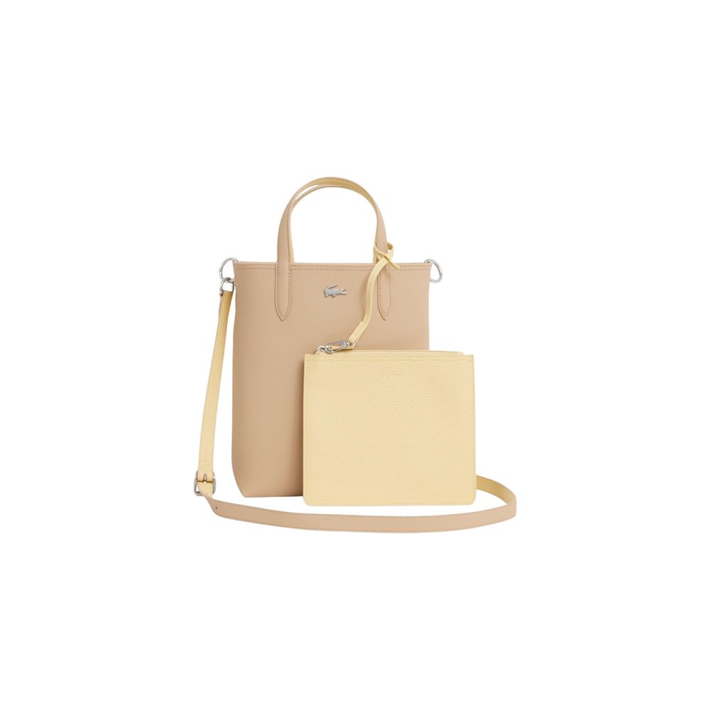Beige Leather Handbag