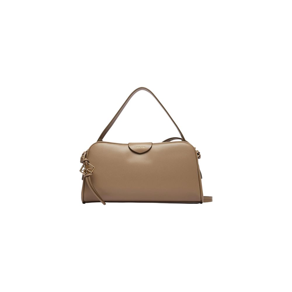 Beige Polyethylene Handbag