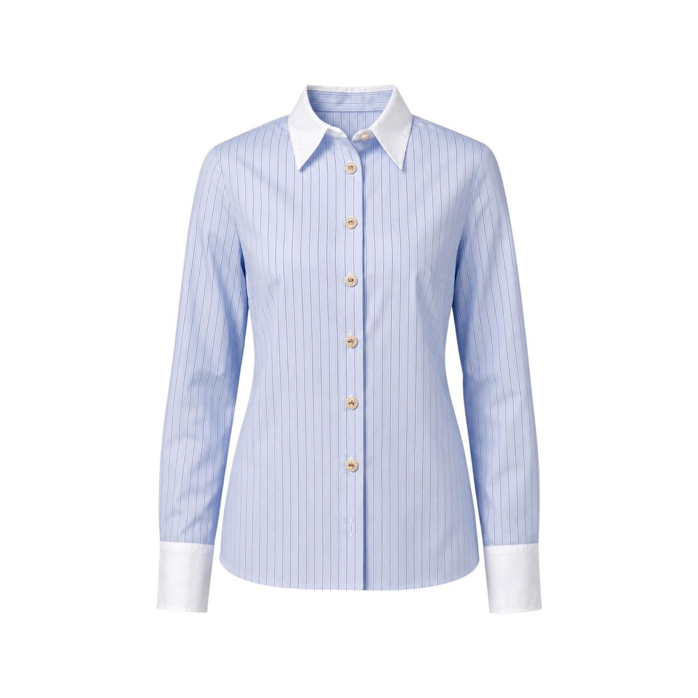 Blue Polyester Blouse 3