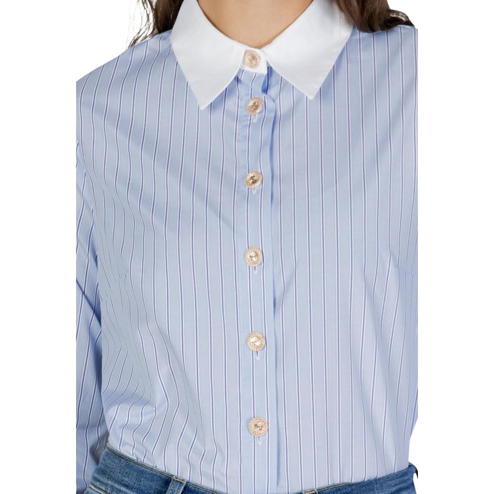 Blue Polyester Blouse 4