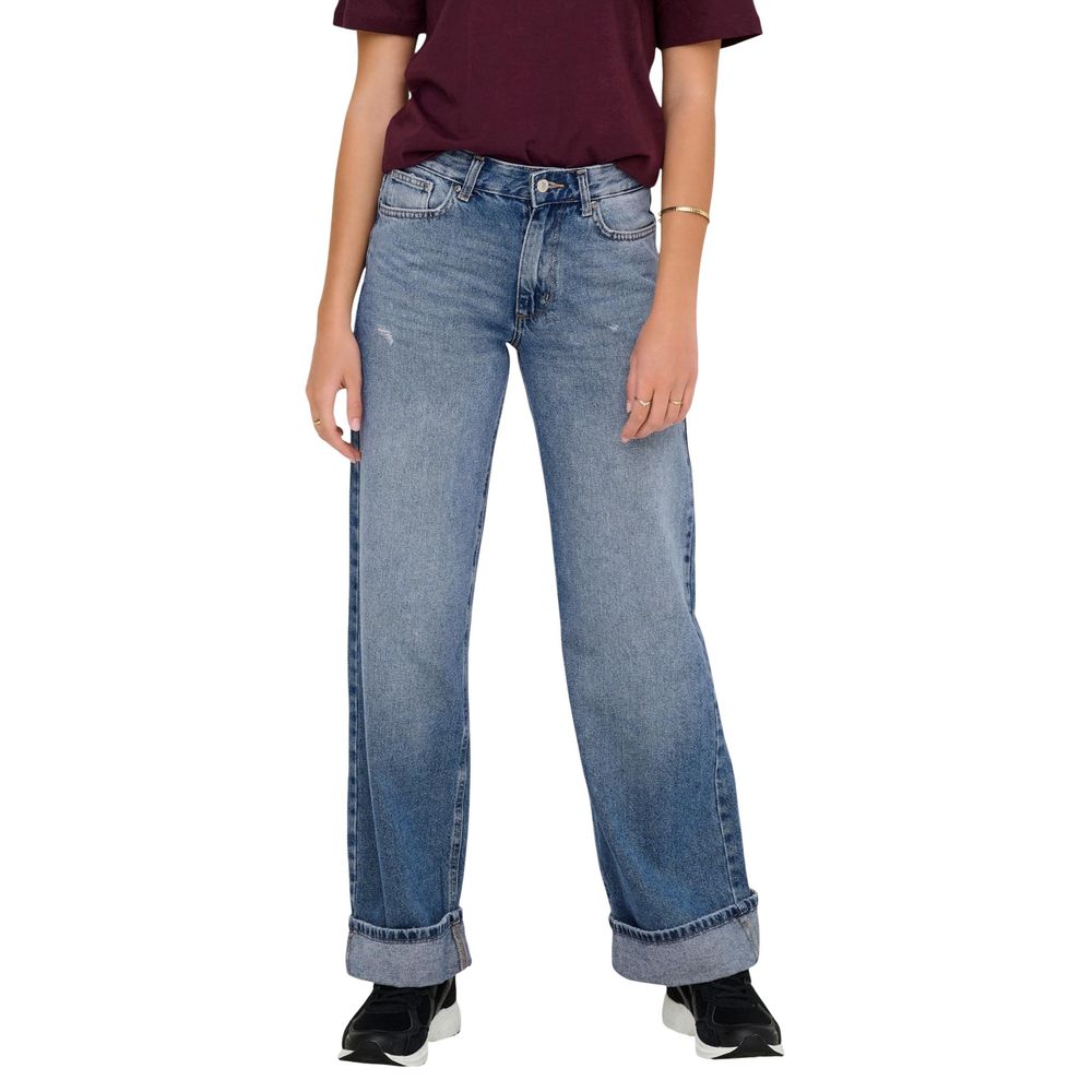 Blue Cotton Relaxed Fit Jeans