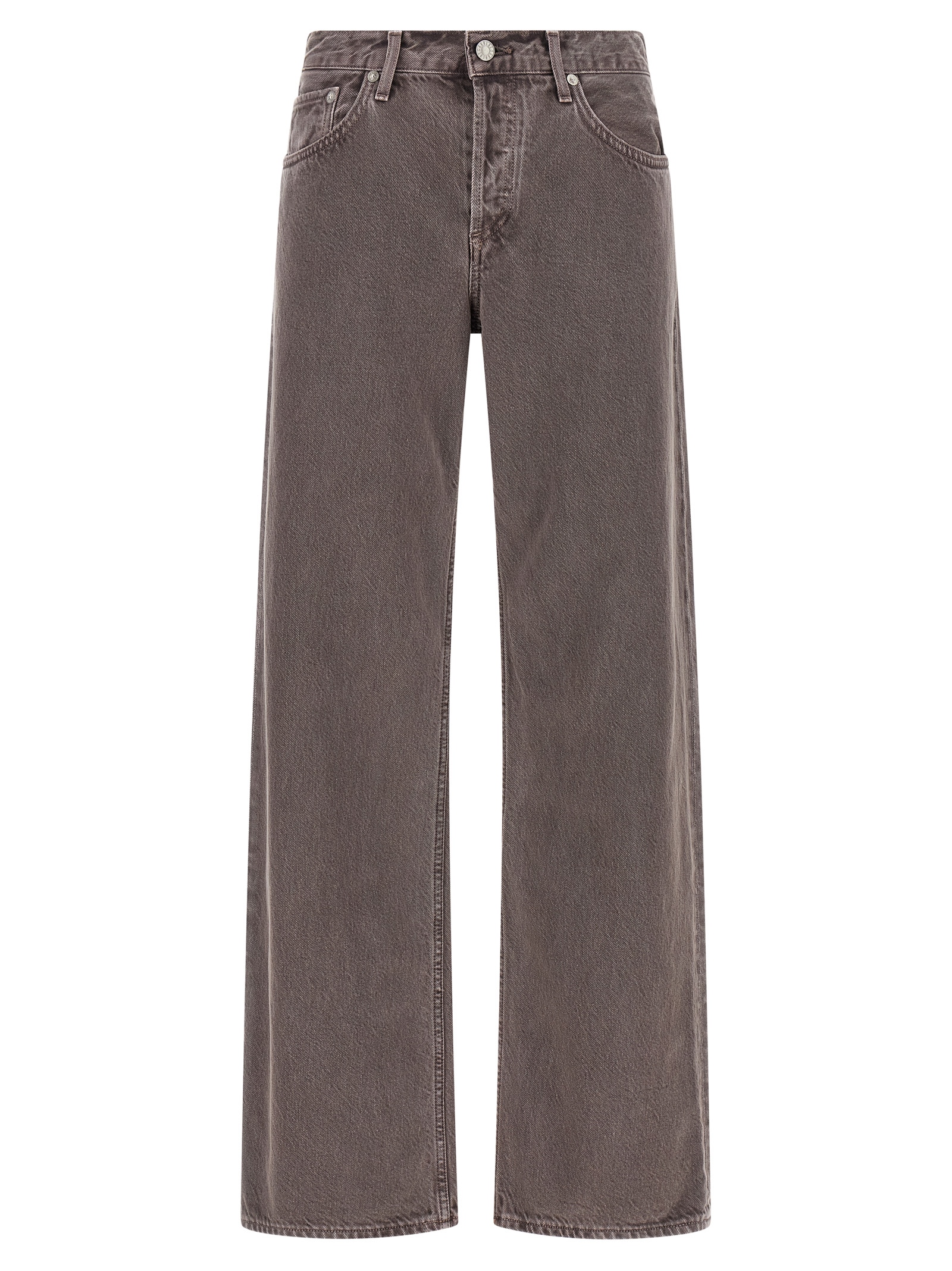 Purple Cotton Relaxed Fit Jeans