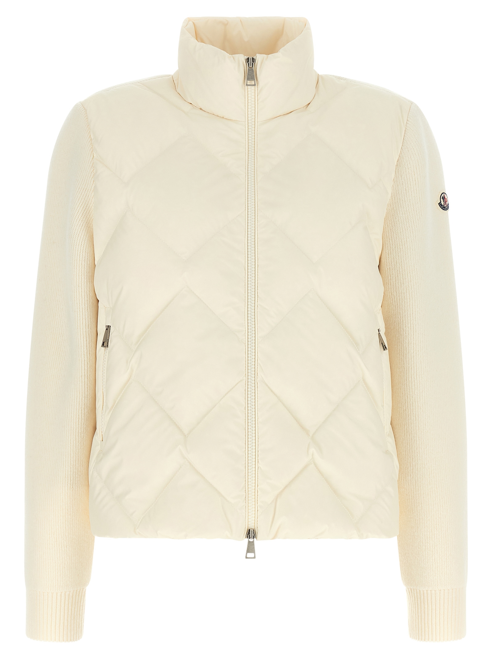White Polyester Cardigan