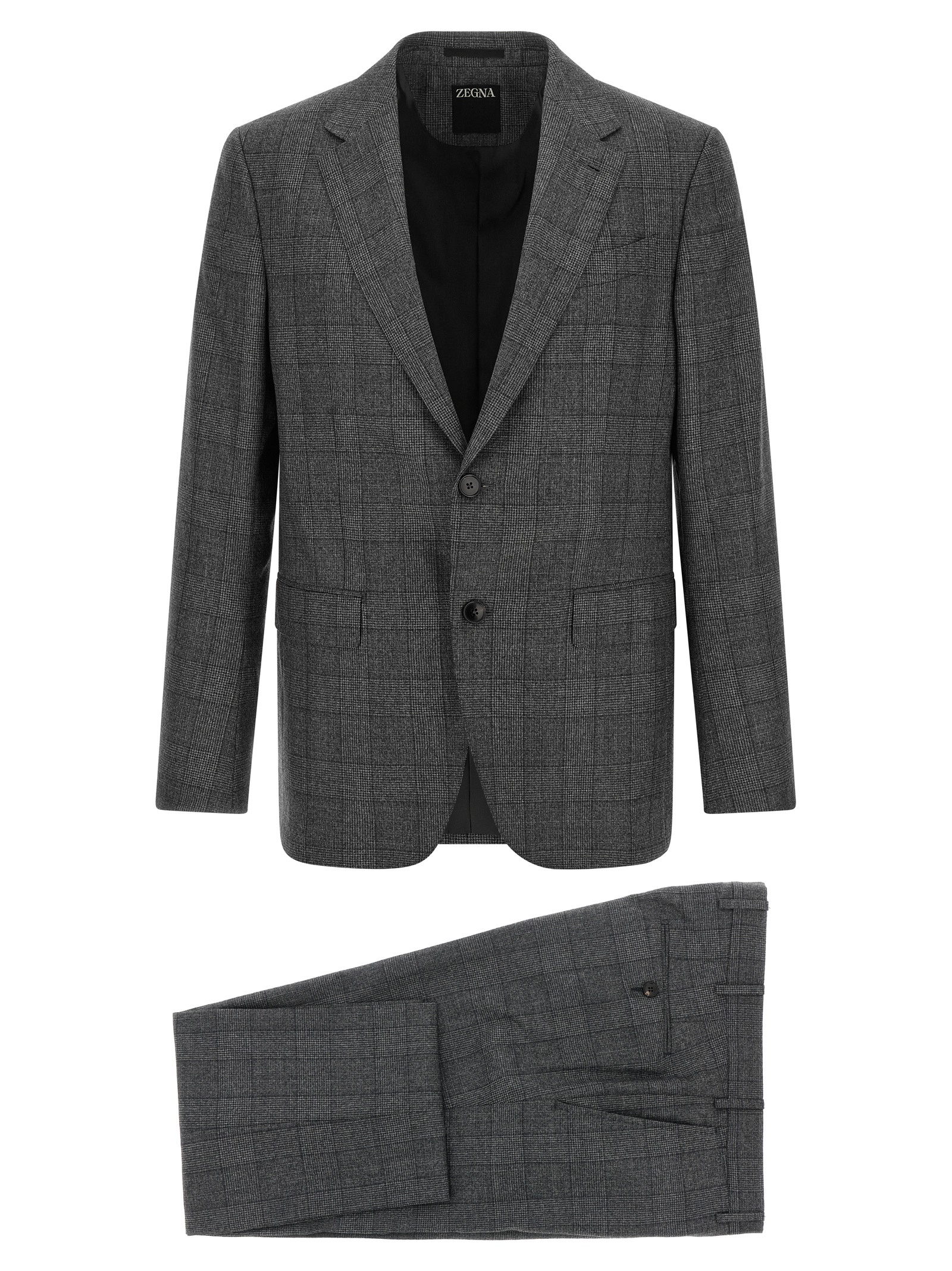 Gray Wool Two-Piece Suit