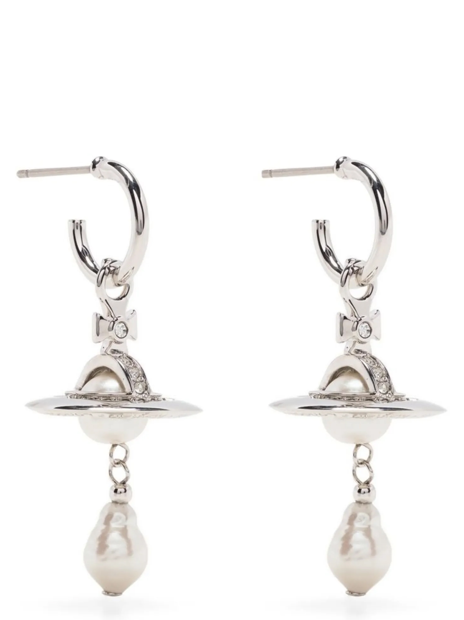 Silver Brass Earrings