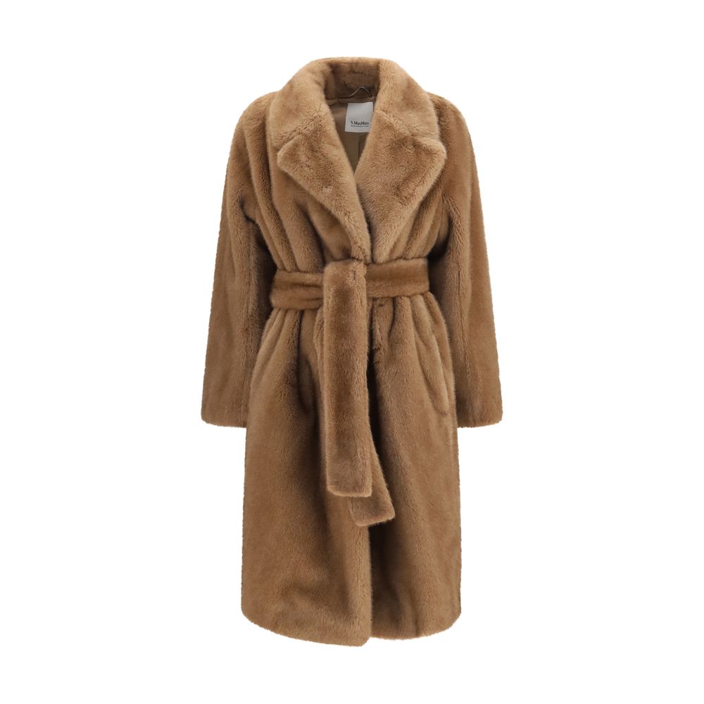 Beige Polyester Coat