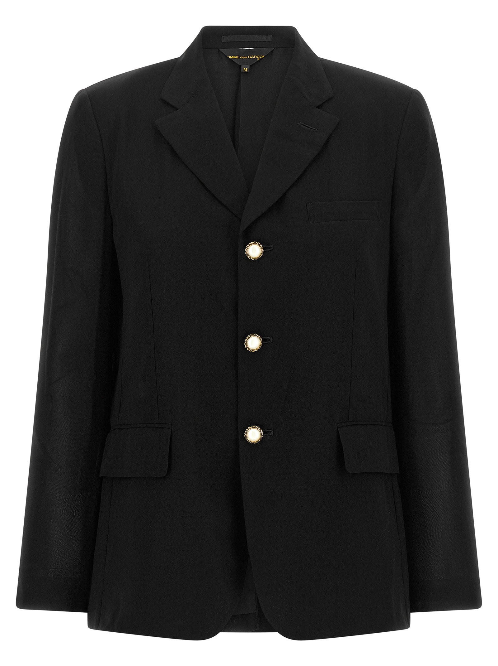 Black Polyester Blazer