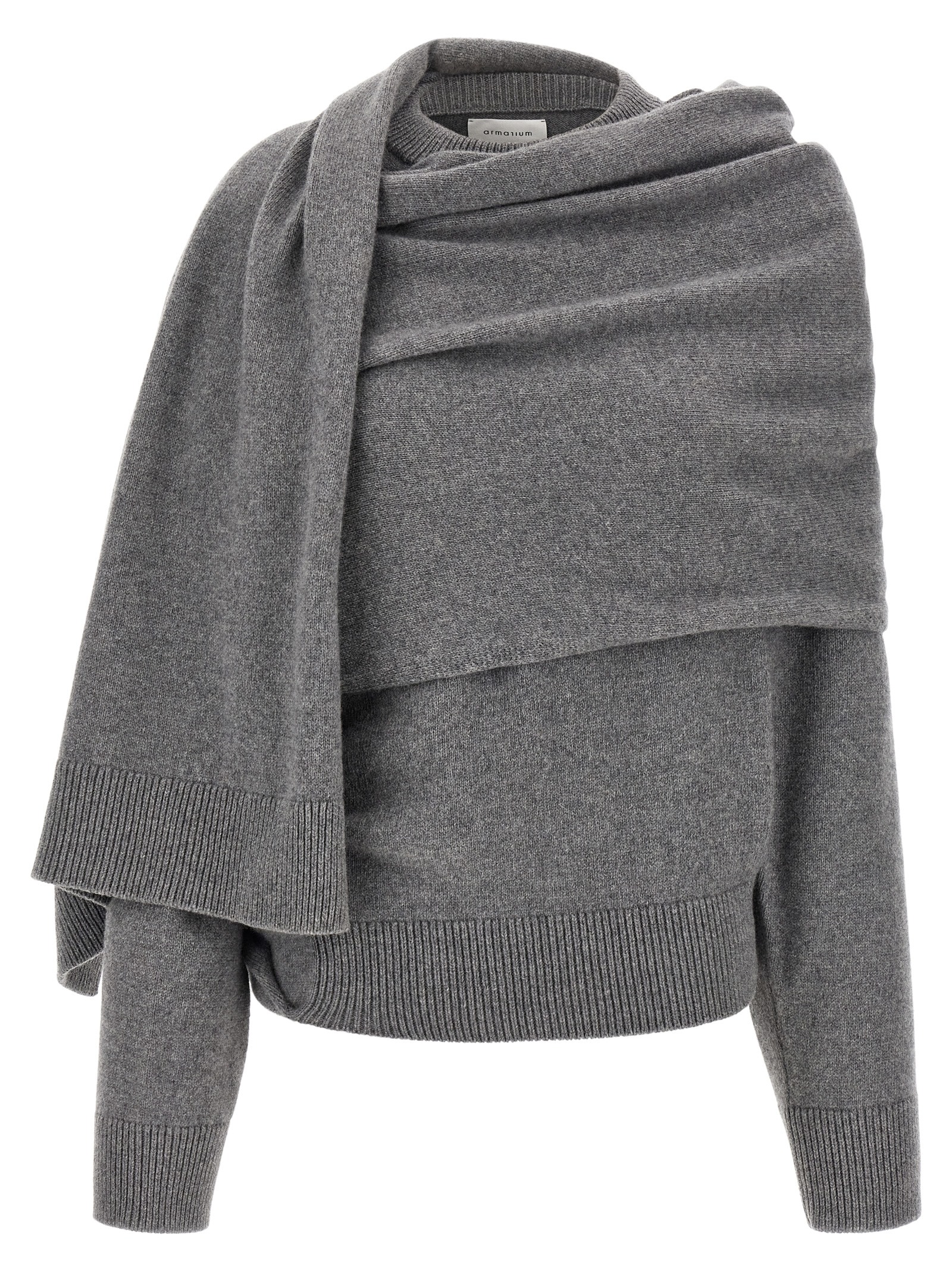 Gray Wool Cardigan