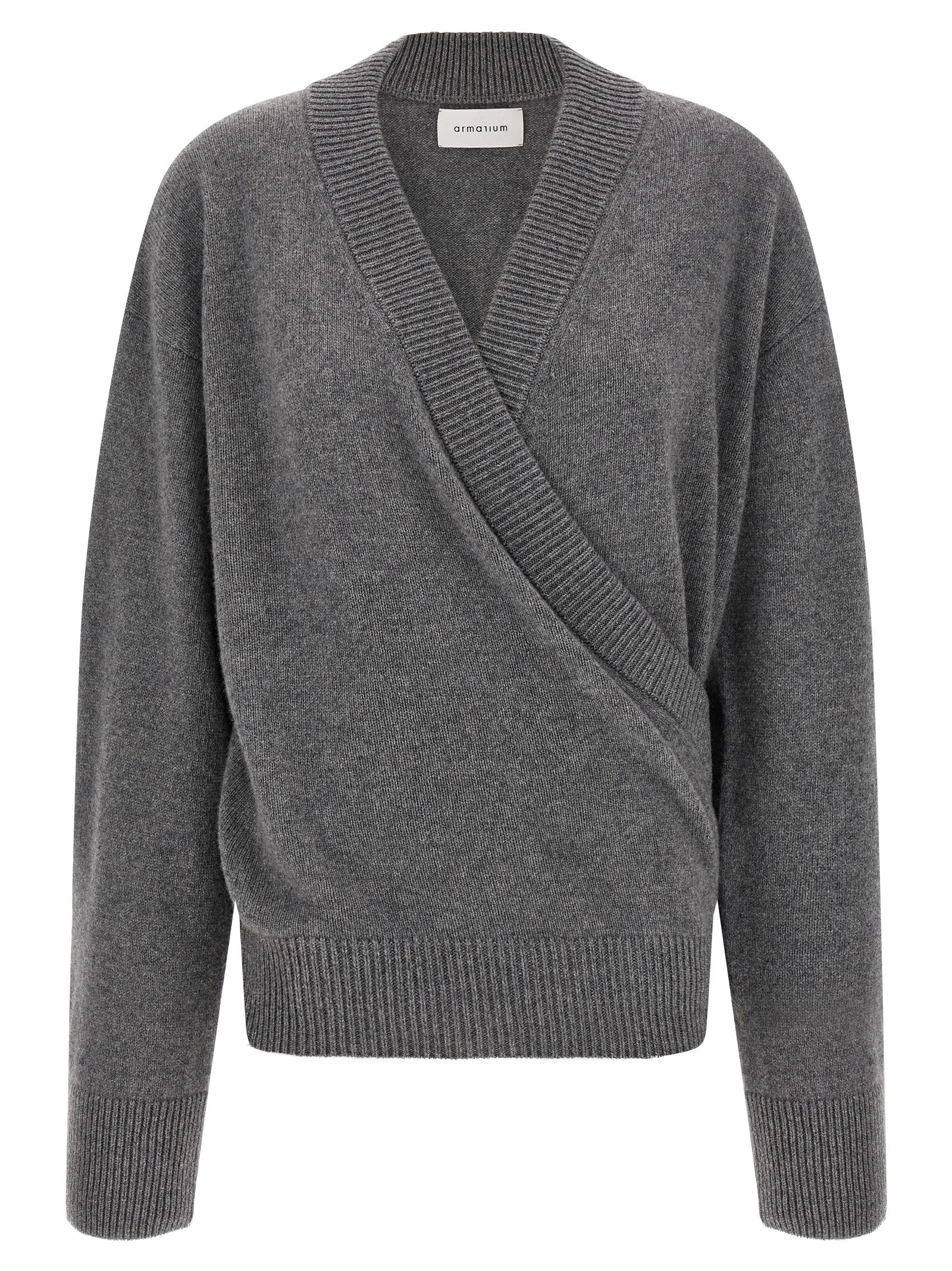 Gray Wool Cardigan