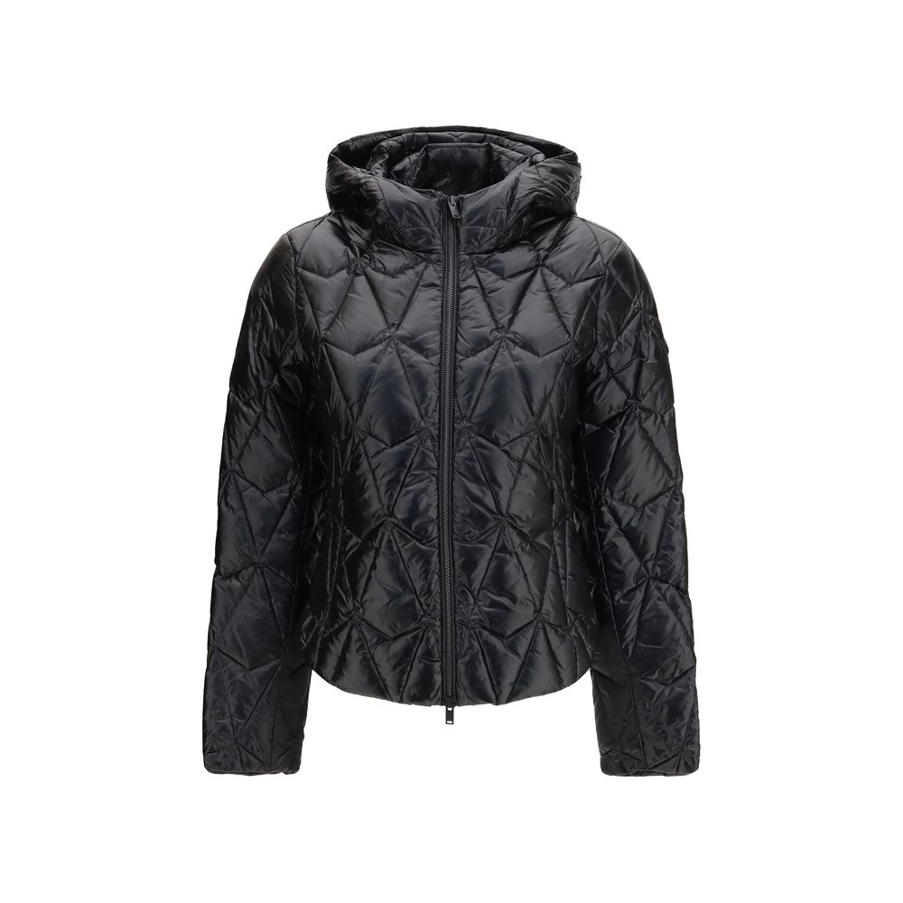 Black Nylon Full-Length Jacket