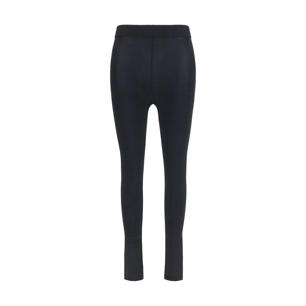 Black Viscose Leggings