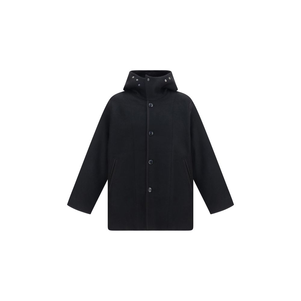 Black Wool Oves Aries Full-Length Jacket