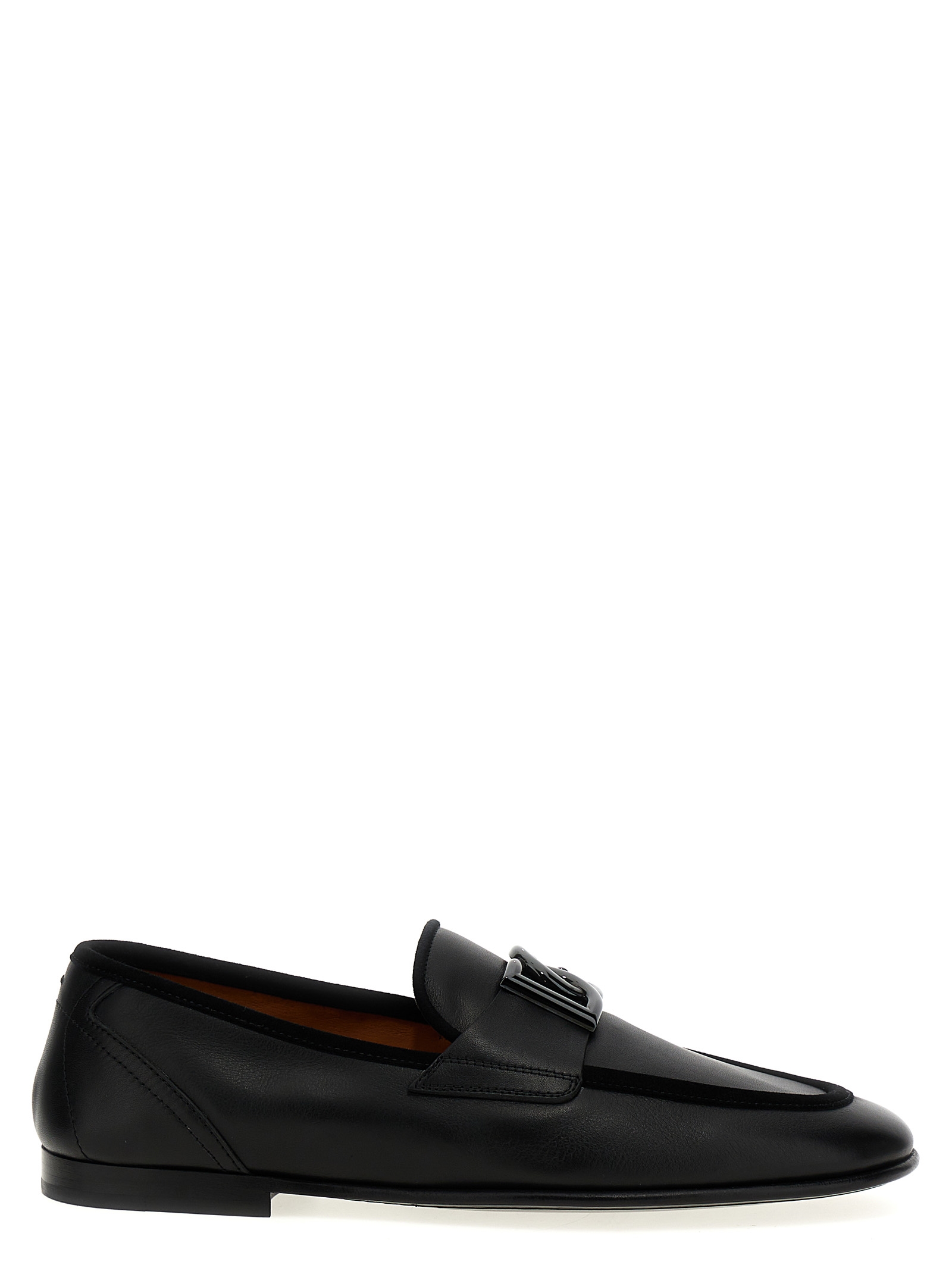 Black Calfskin Slip-On Loafers