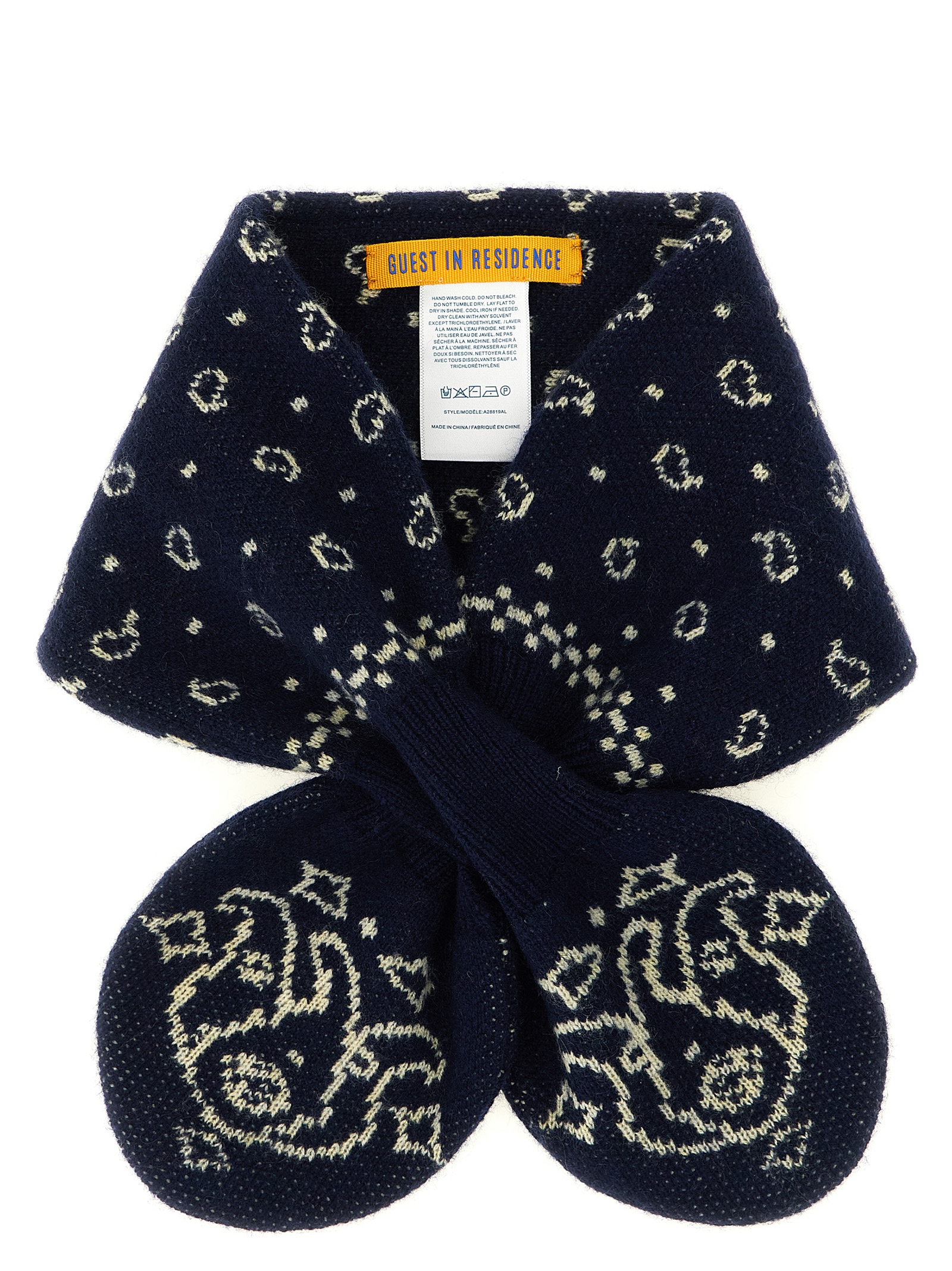 Blue Wool Foulard