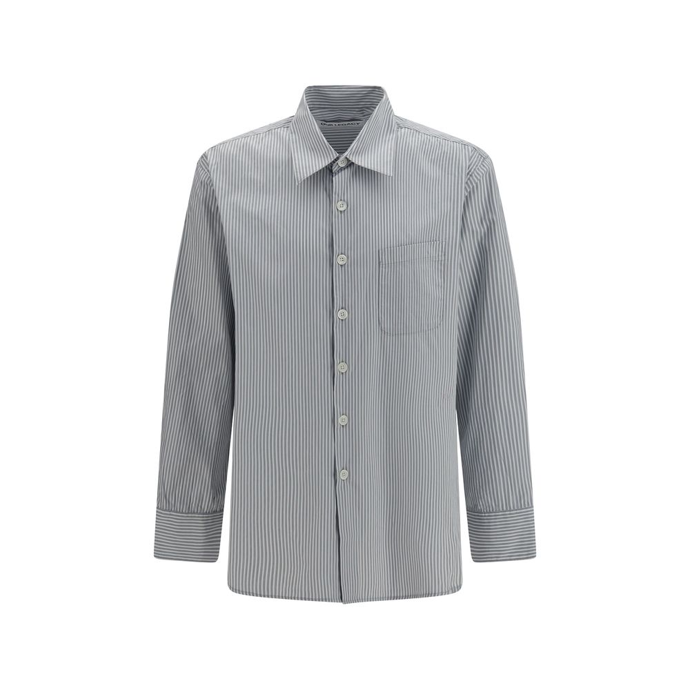 Gray Cotton Pattern Shirt