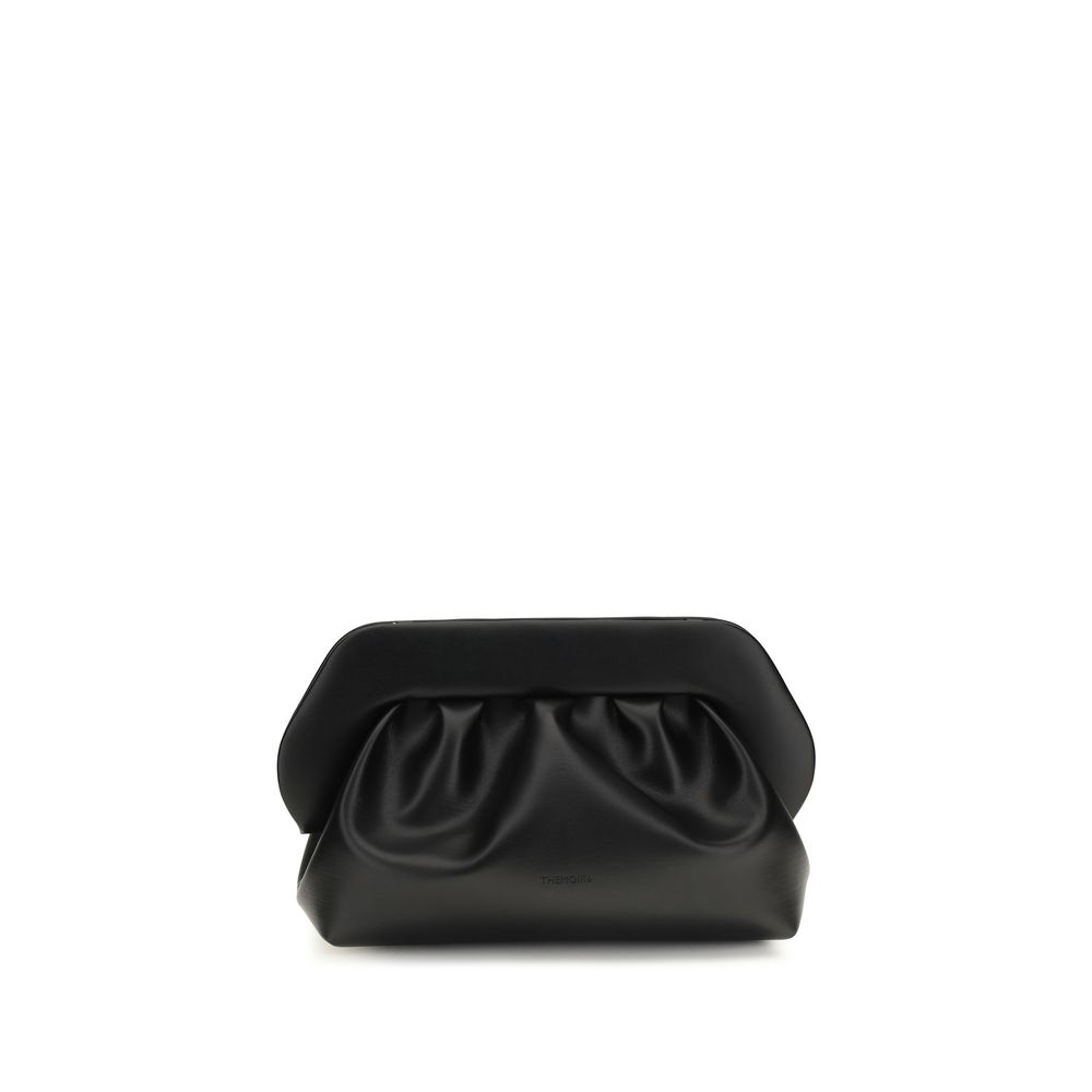 Black Vegan Leather Clutch Bag