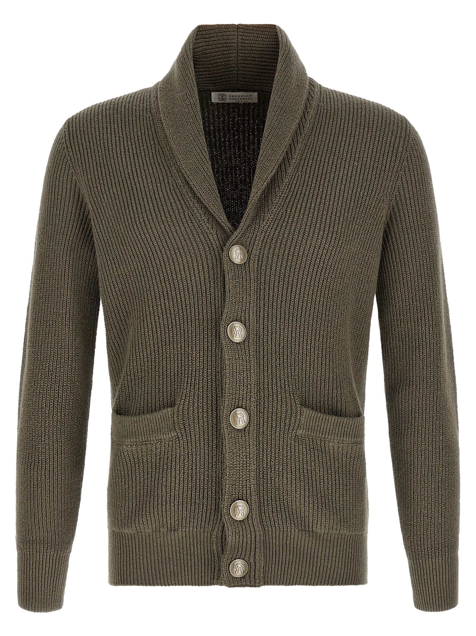 Bicolor Cotton Cardigan