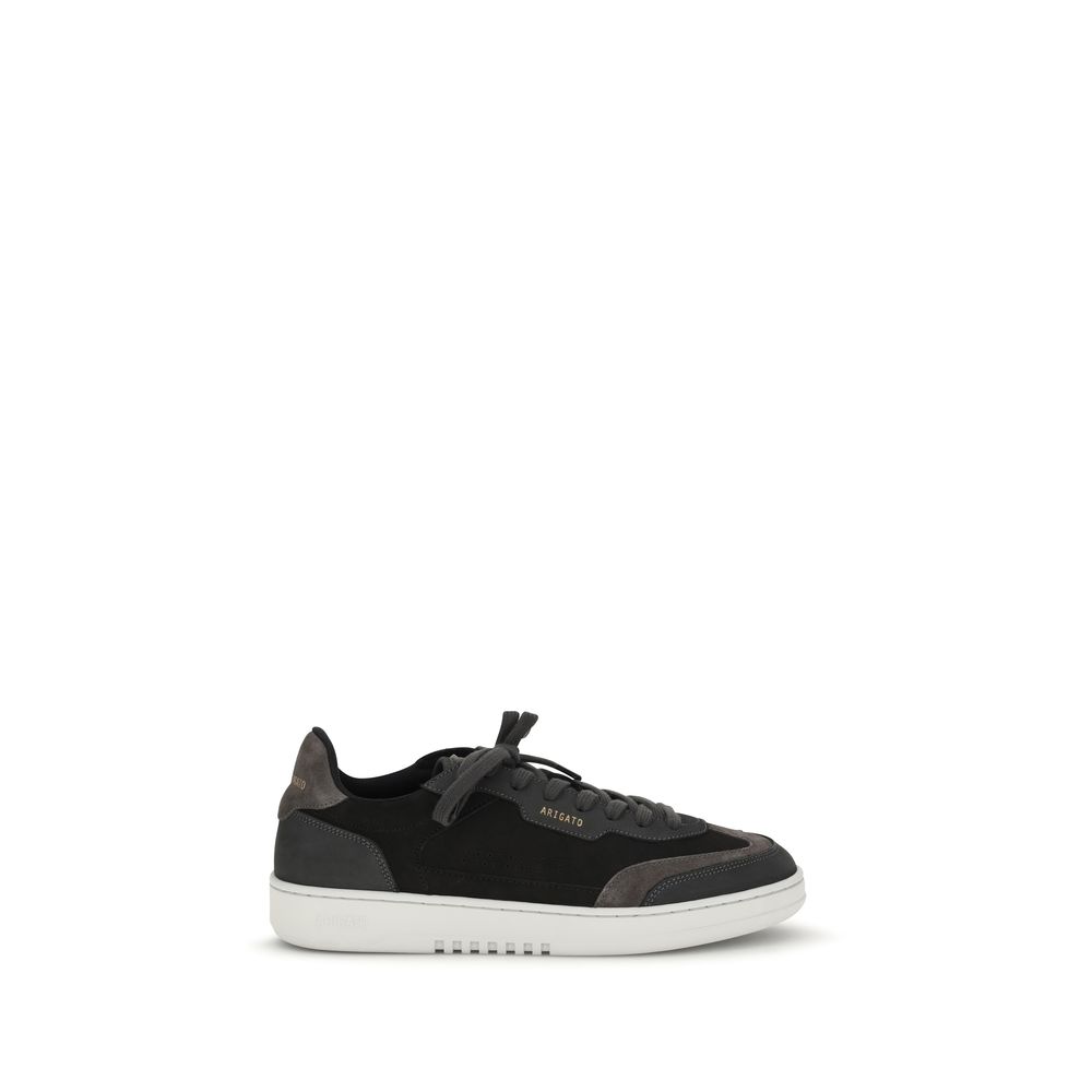 Black Nubuc Leather Athletic Sneakers