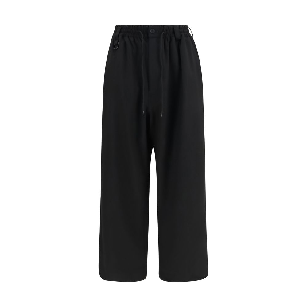 Black Wool Oves Aries Casual Pants