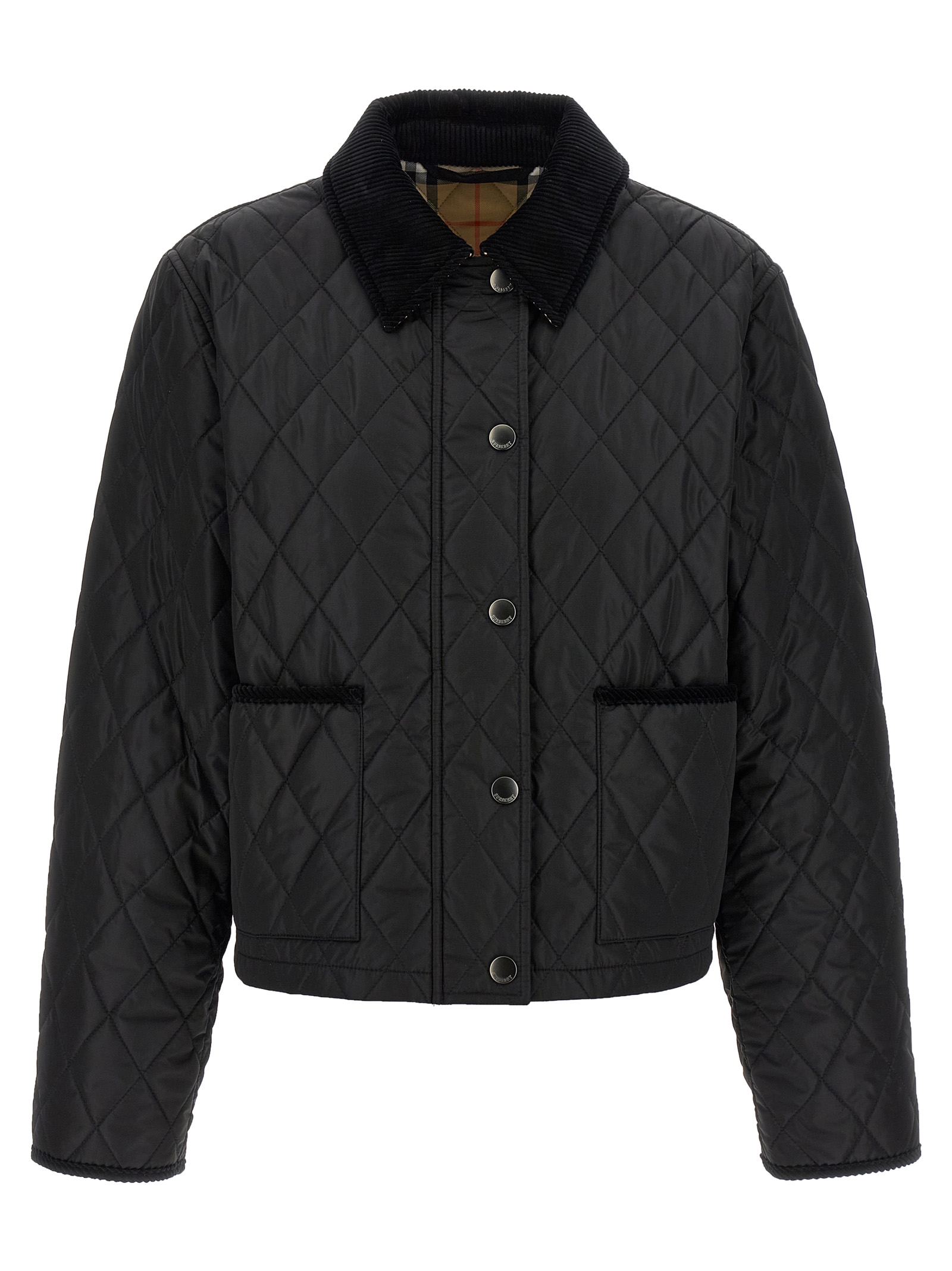 Black Polyamide Full-Length Jacket