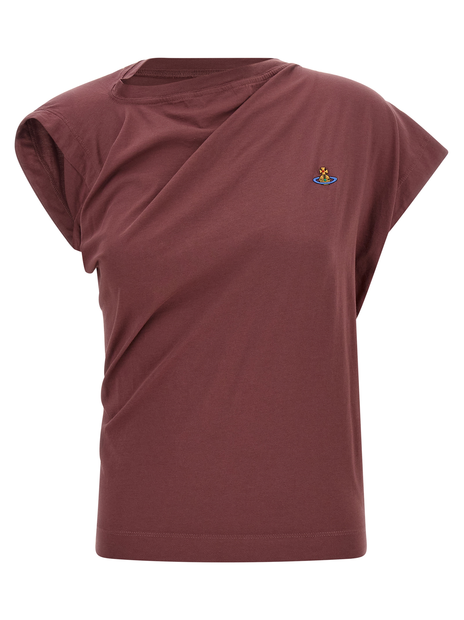 Bordeaux Cotton Sleeveles T-Shirt