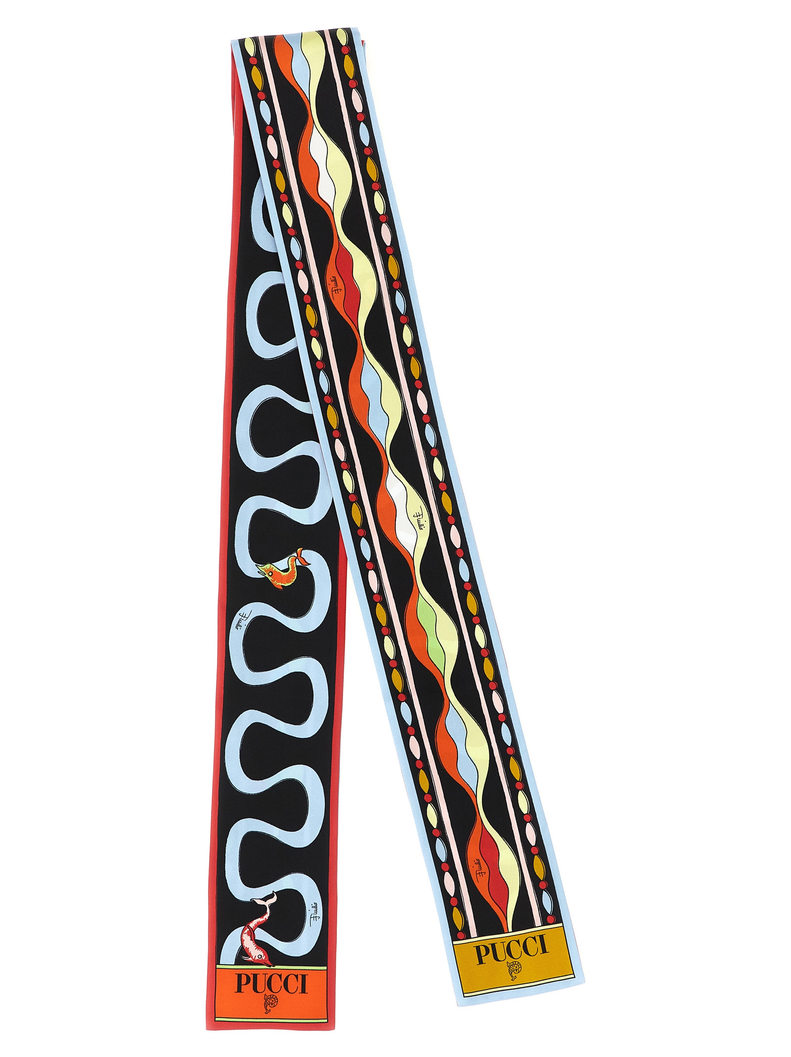 Multicolor Silk Foulard