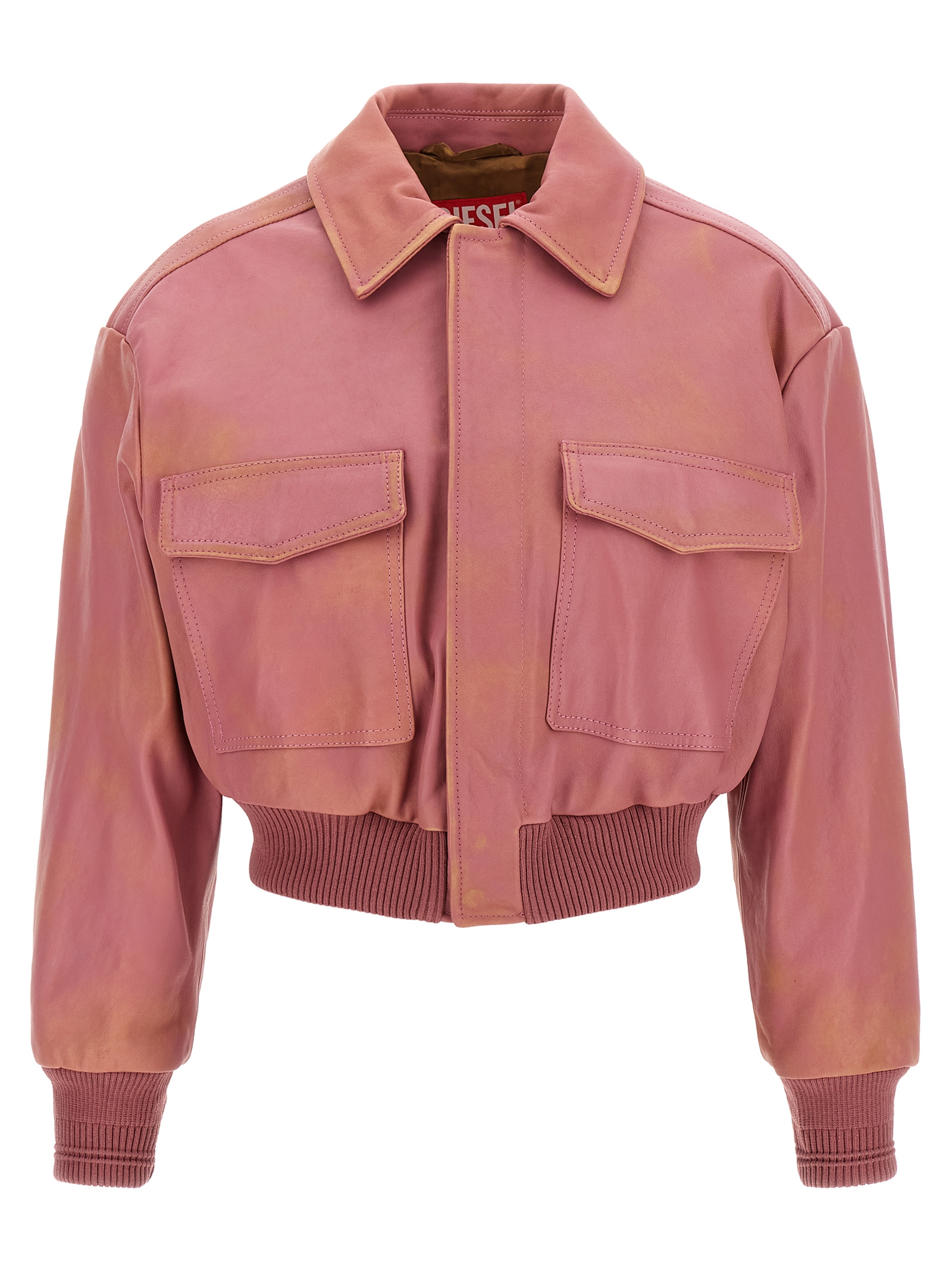 Multicolor Lamb Leather Leather Jacket