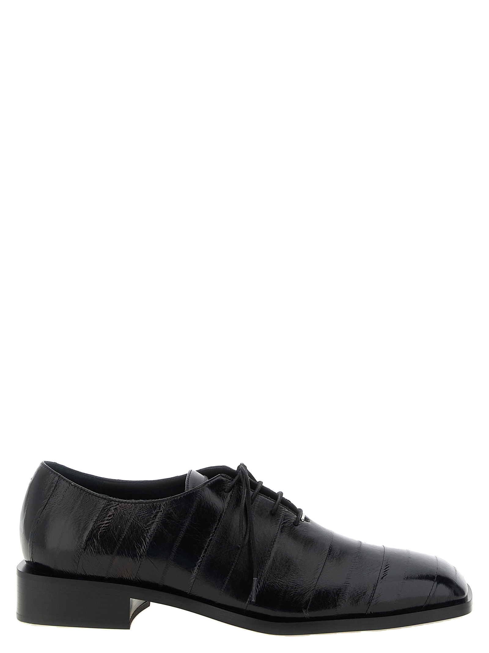 Black Leather Oxfords And Derbies