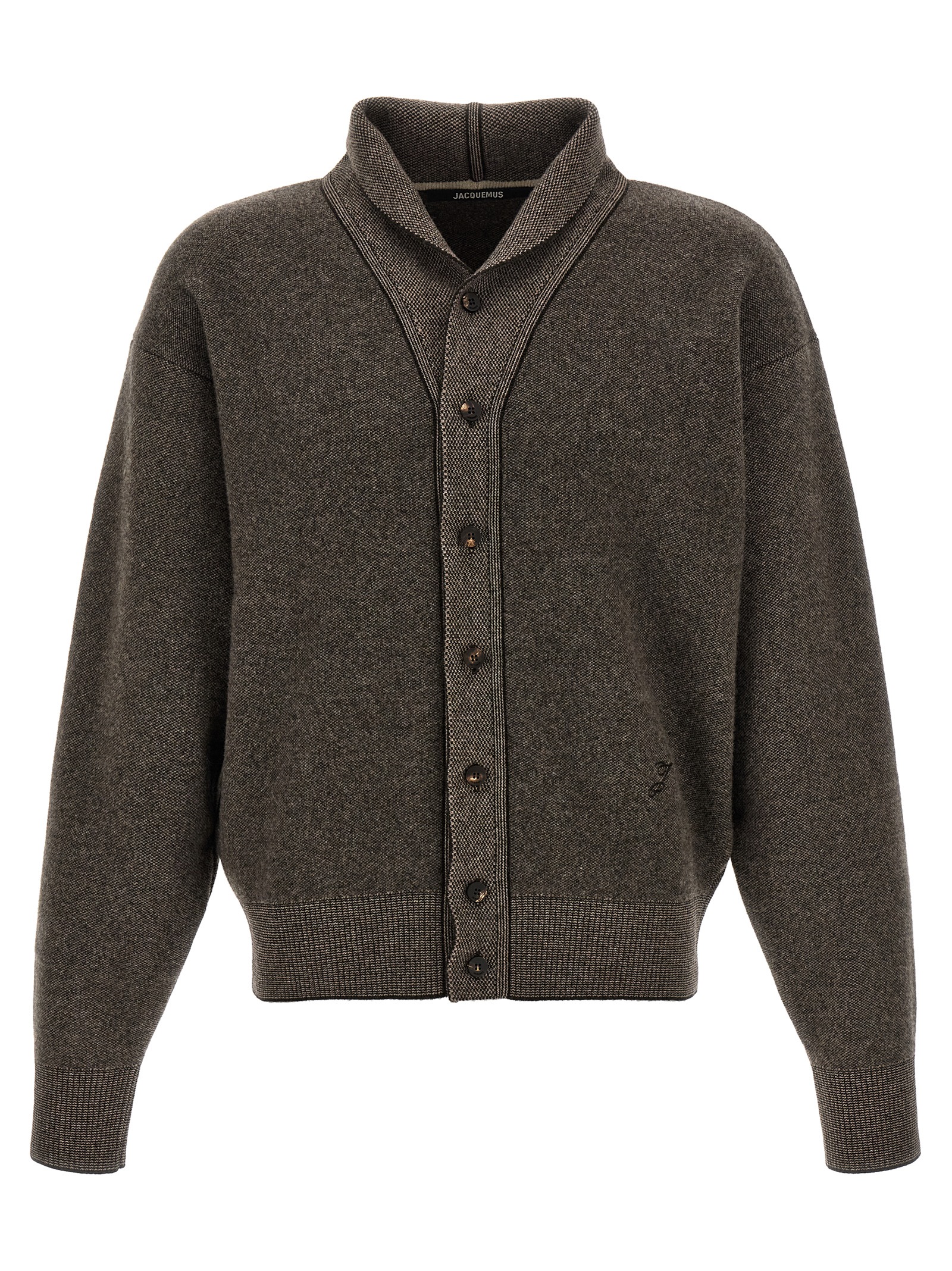 Brown Merino Wool Cardigan