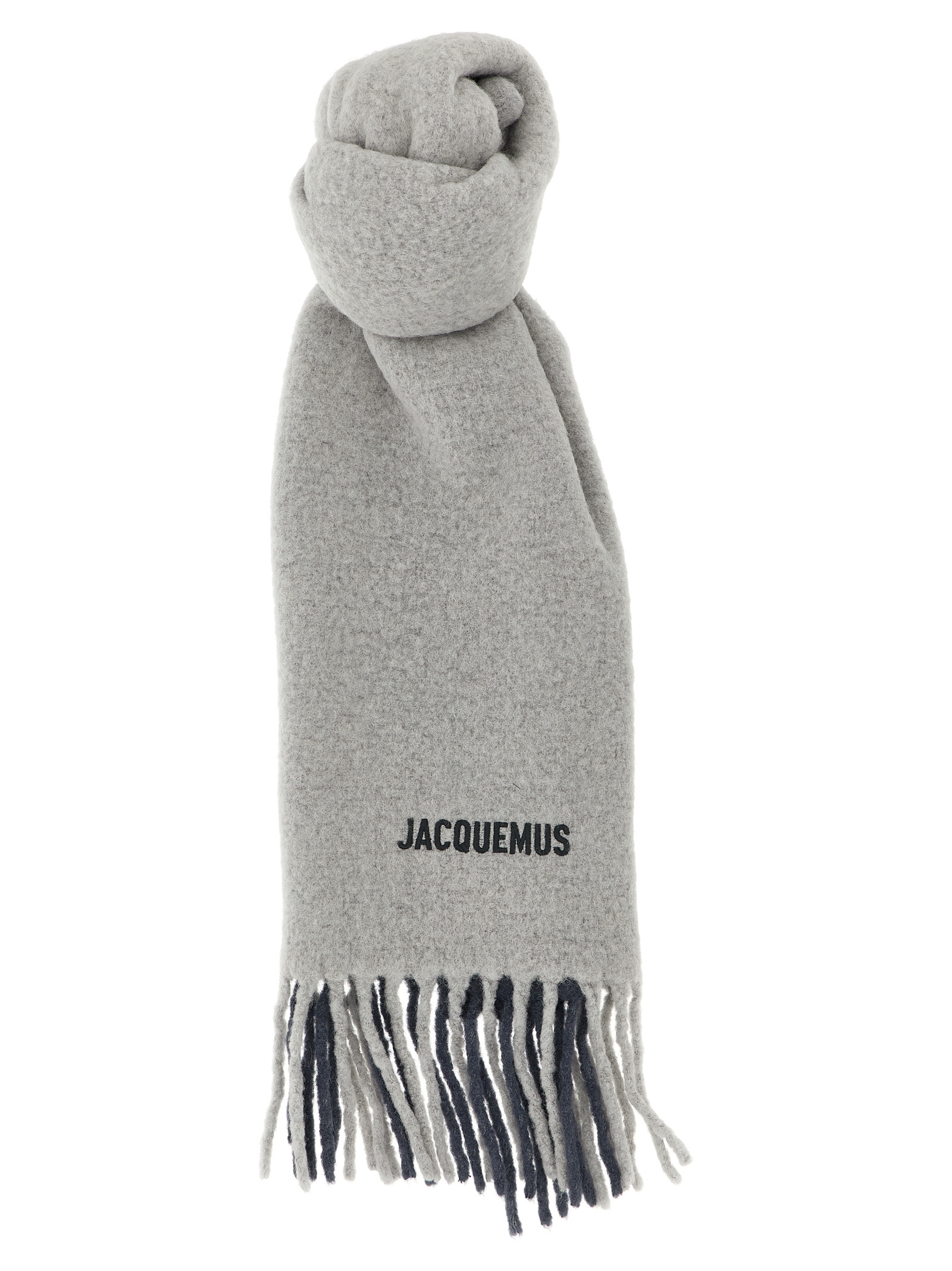 Gray Wool Scarf