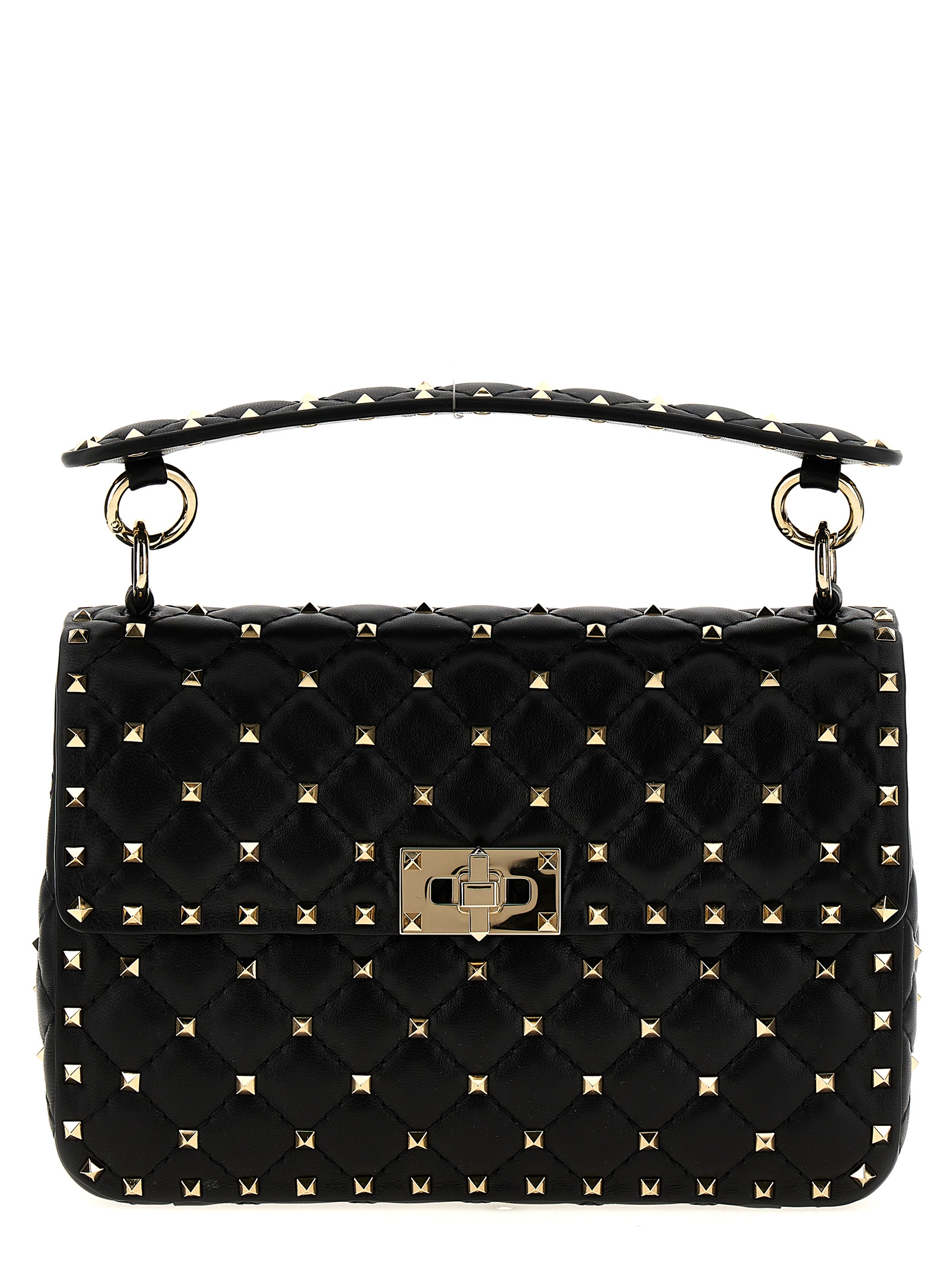 Black Lamb Leather Shoulder Bag