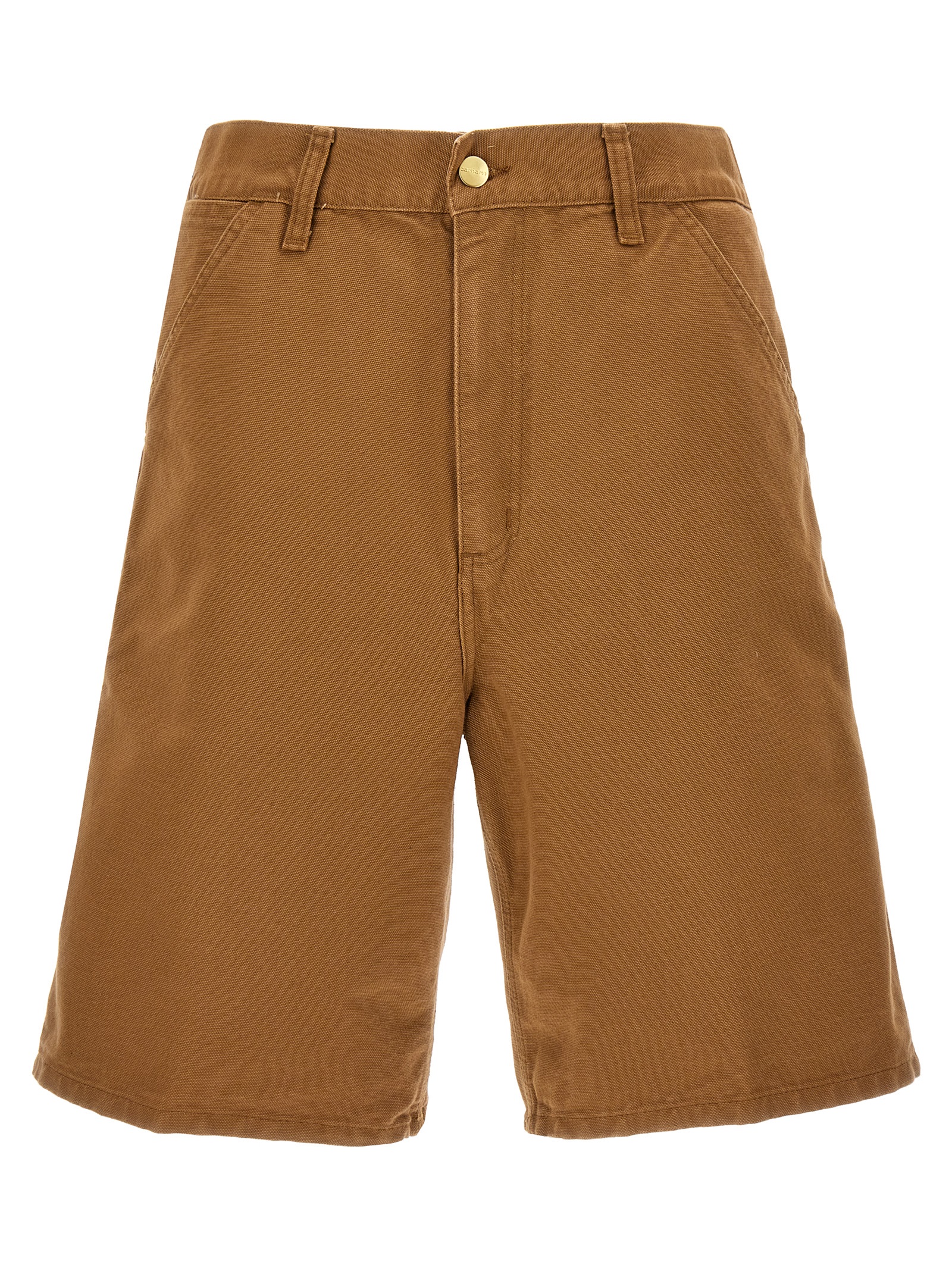 Brown Organic Cotton Bermuda Shorts