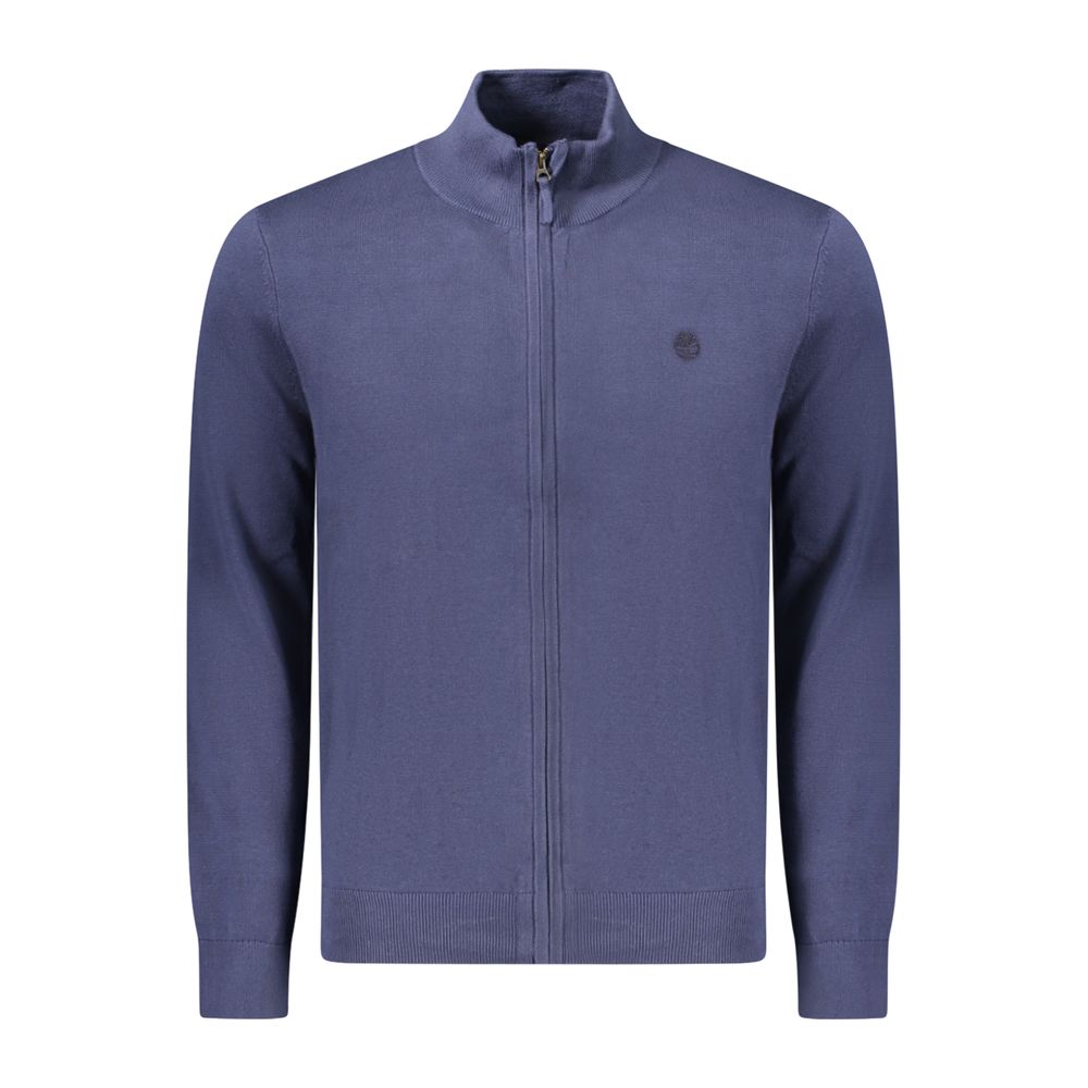 Blue Cotton Men Sweater