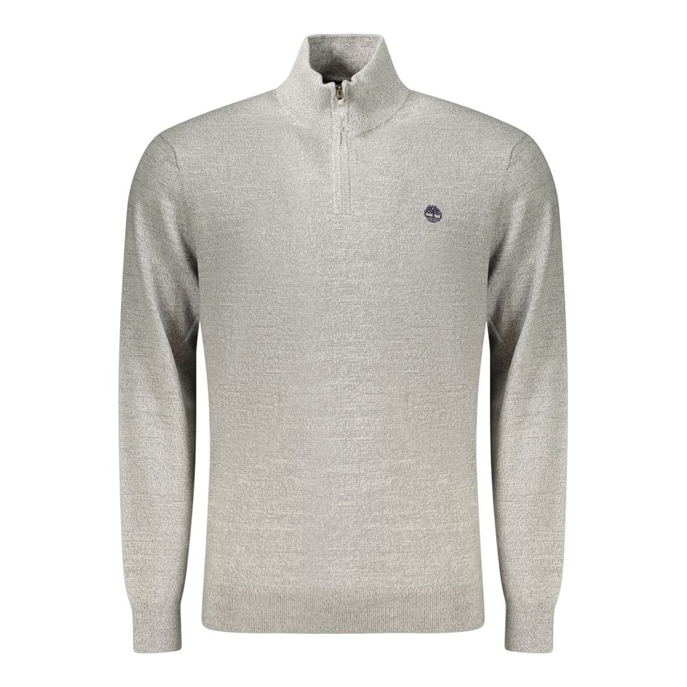 Gray Cotton Men's Sweater