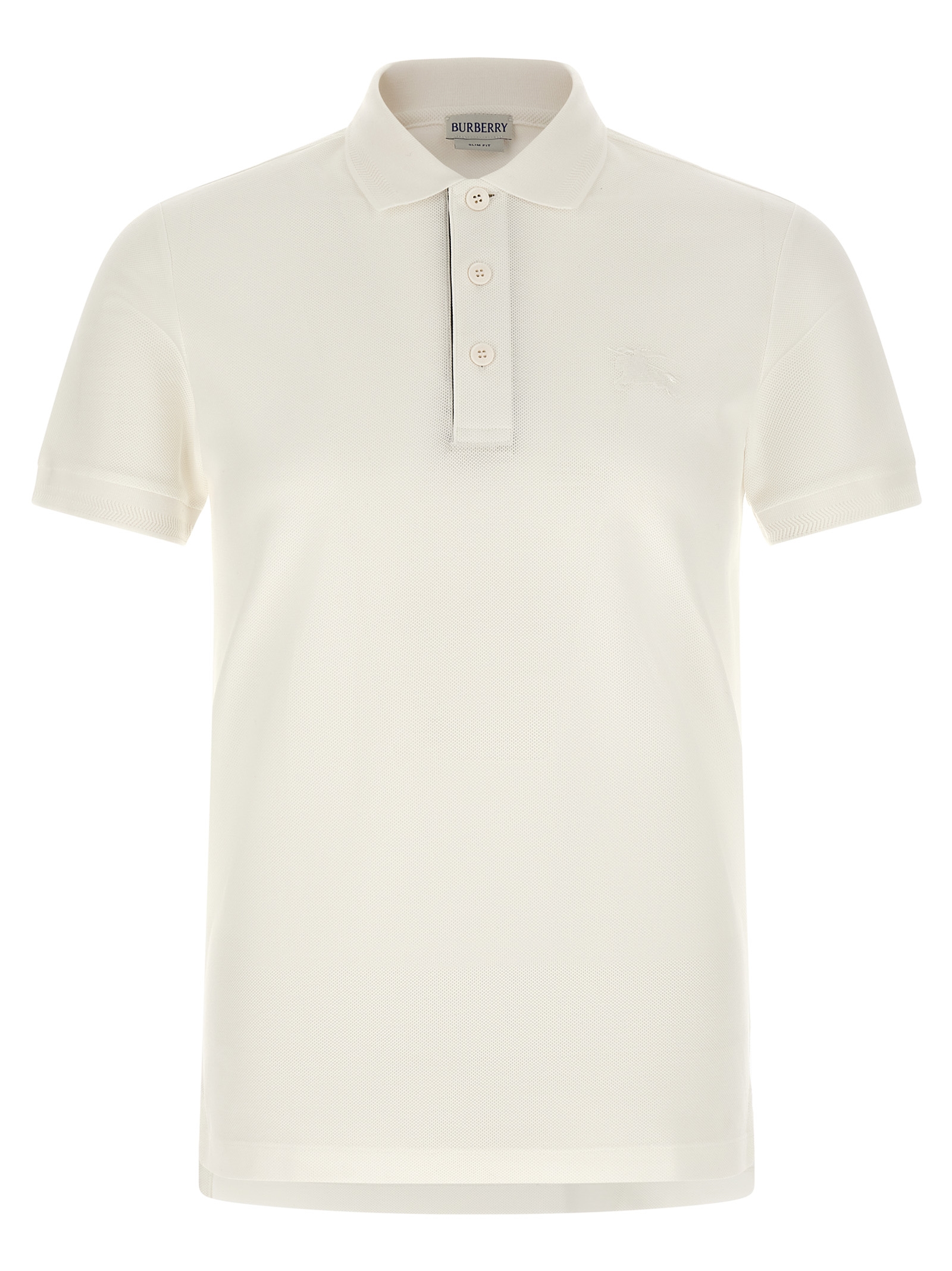 White Cotton Polo Shirt