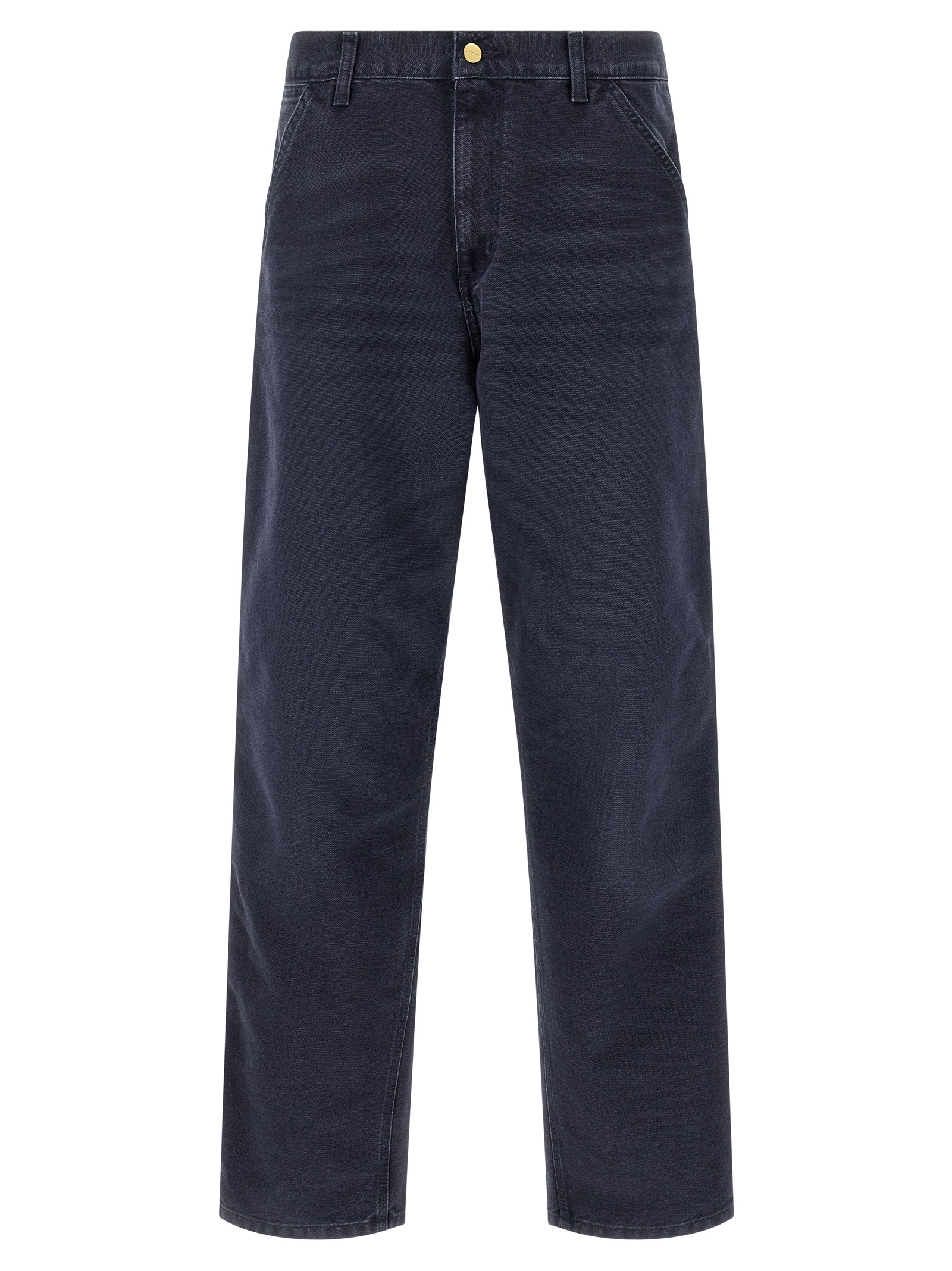 Blue Organic Cotton Casual Pants
