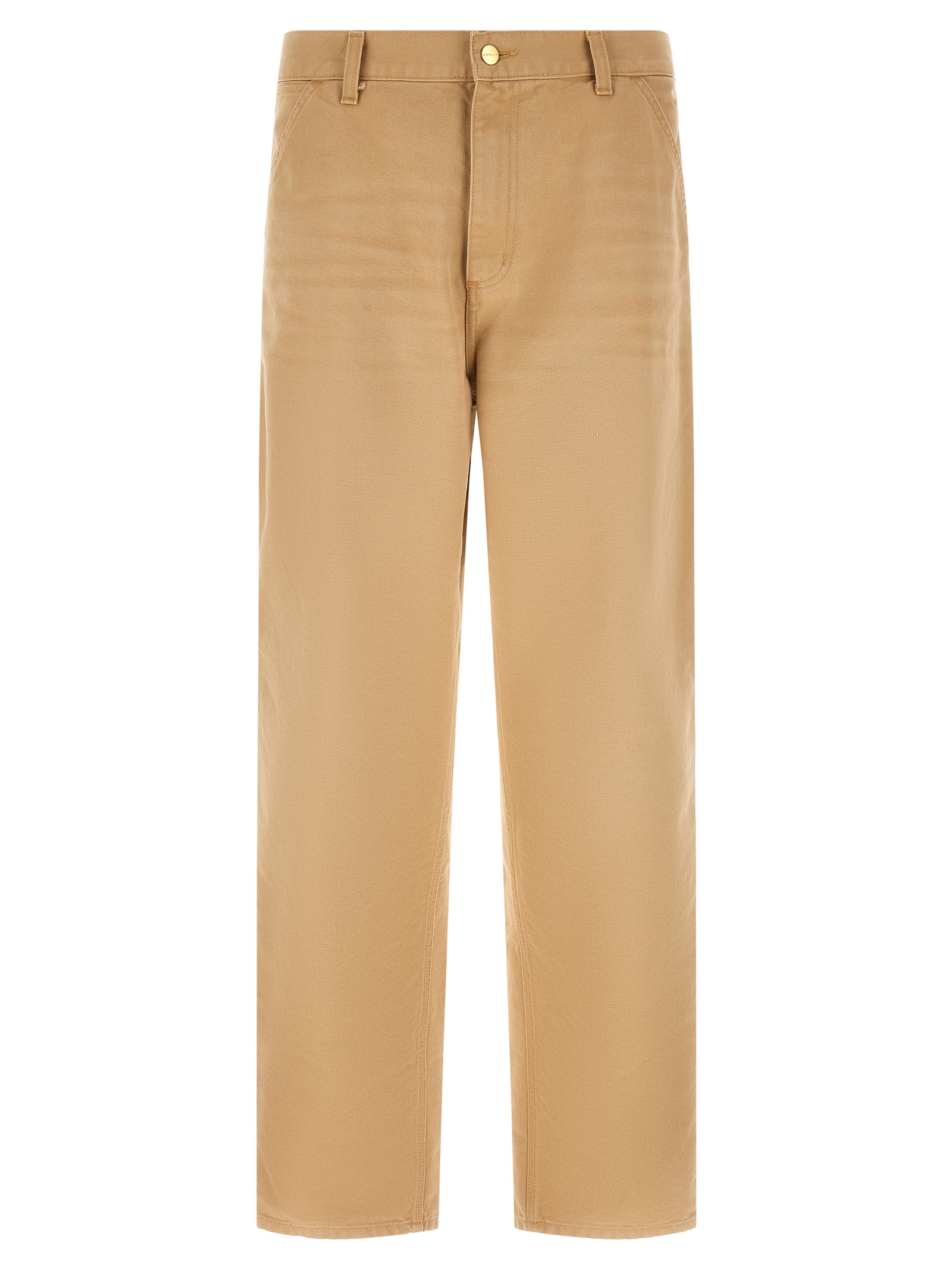 Brown Organic Cotton Casual Pants