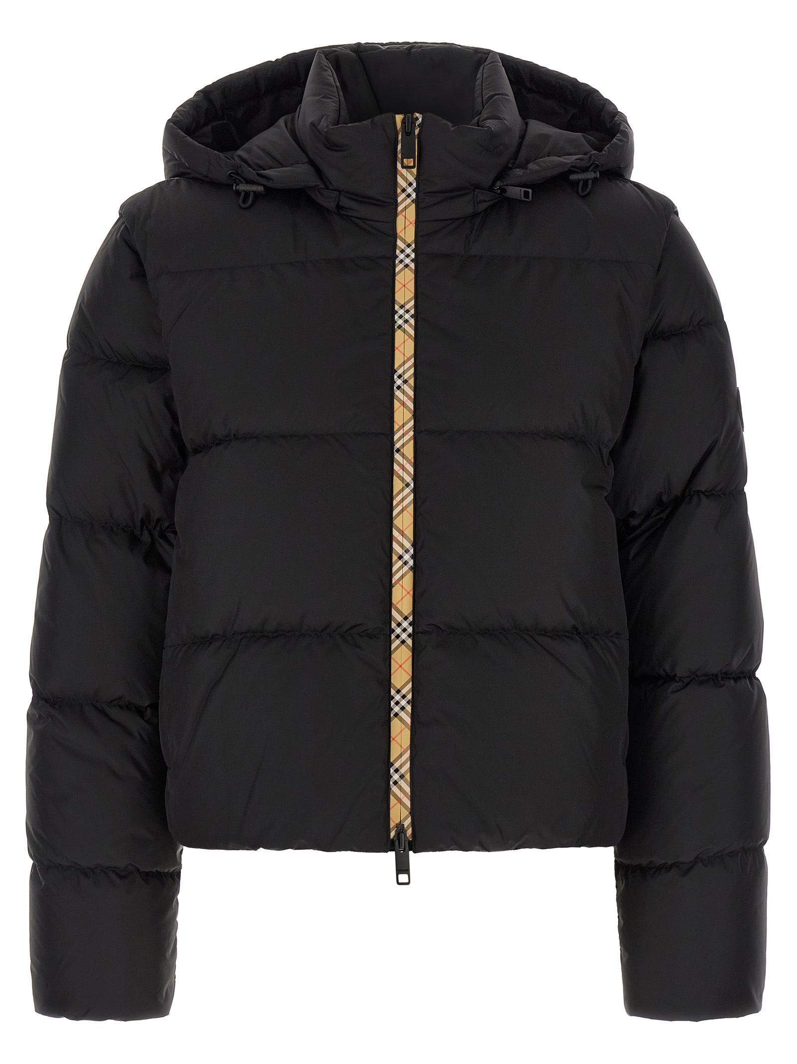 Black Polyamide Sleeveless Jacket