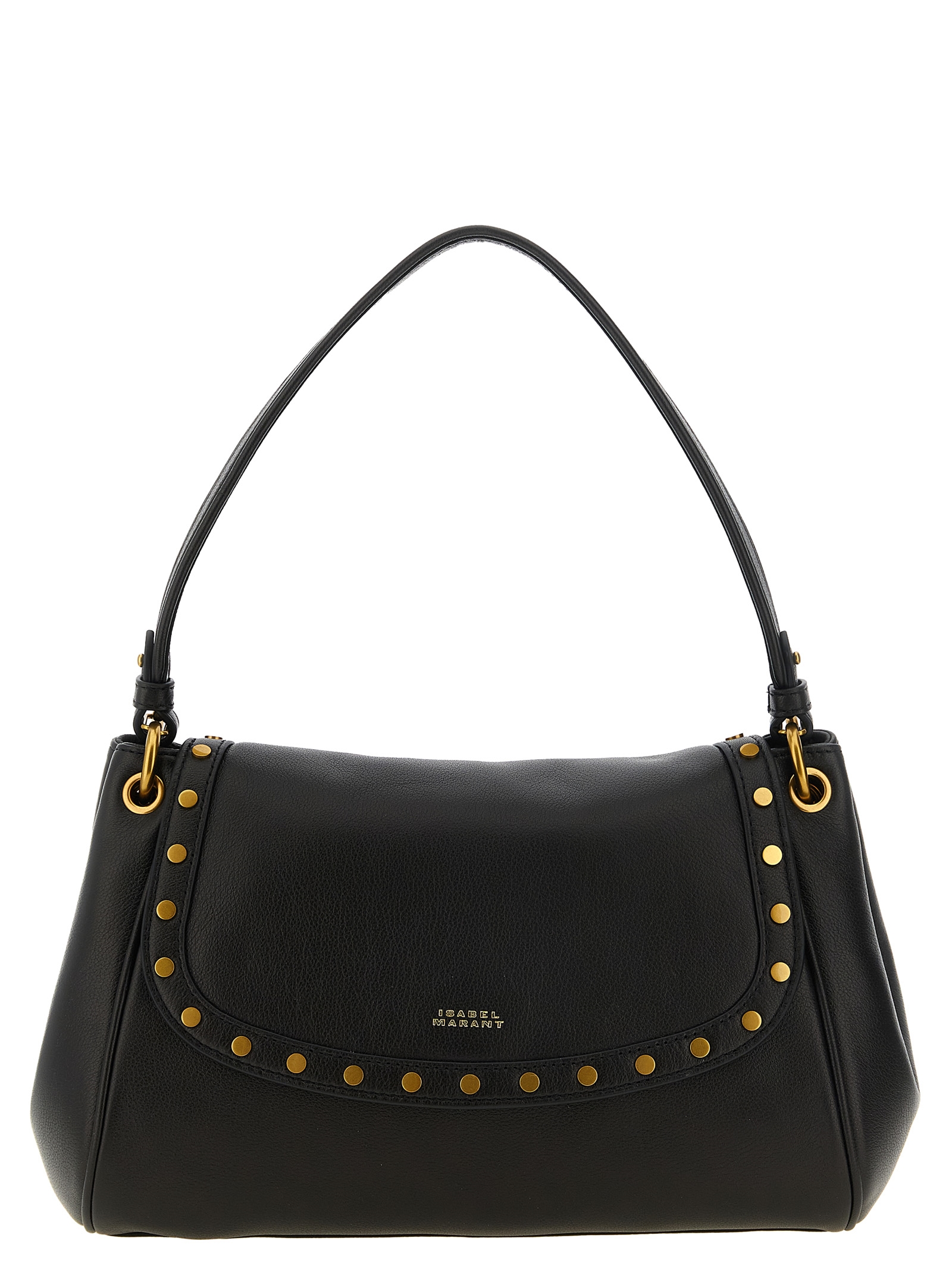 Black Lamb Leather Shoulder Bag