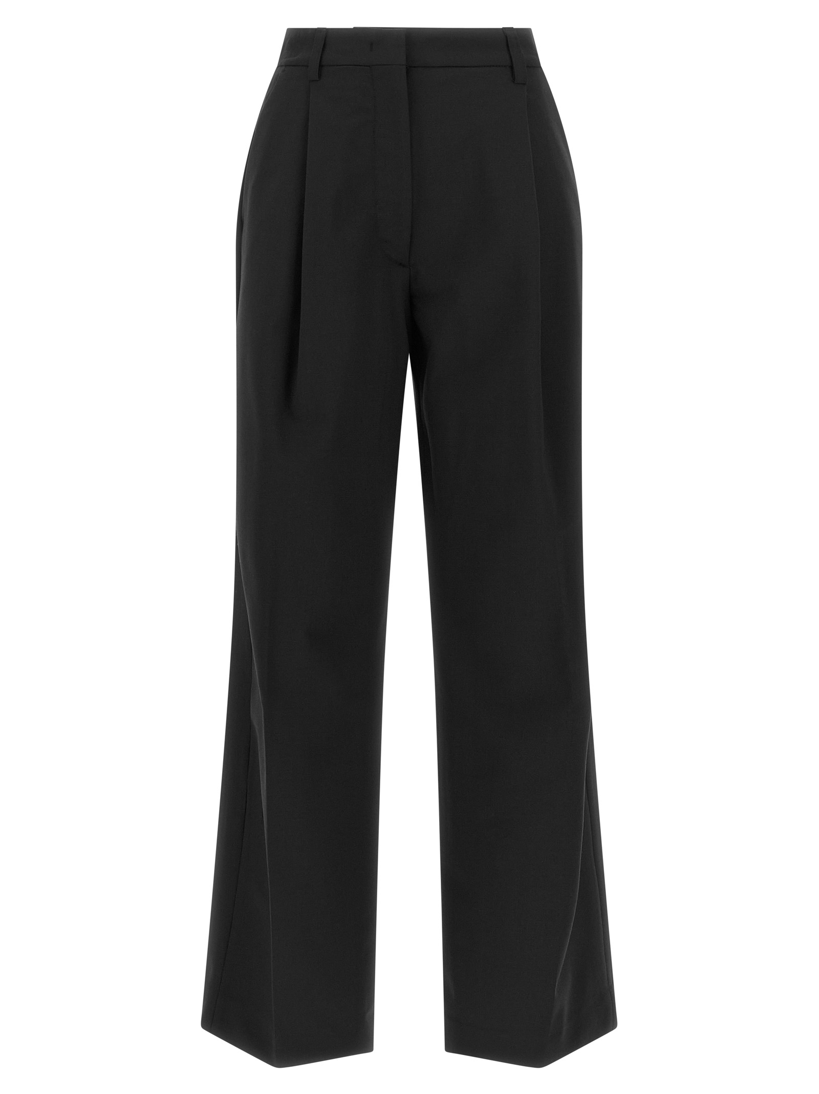 Black Polyester Dress Pants