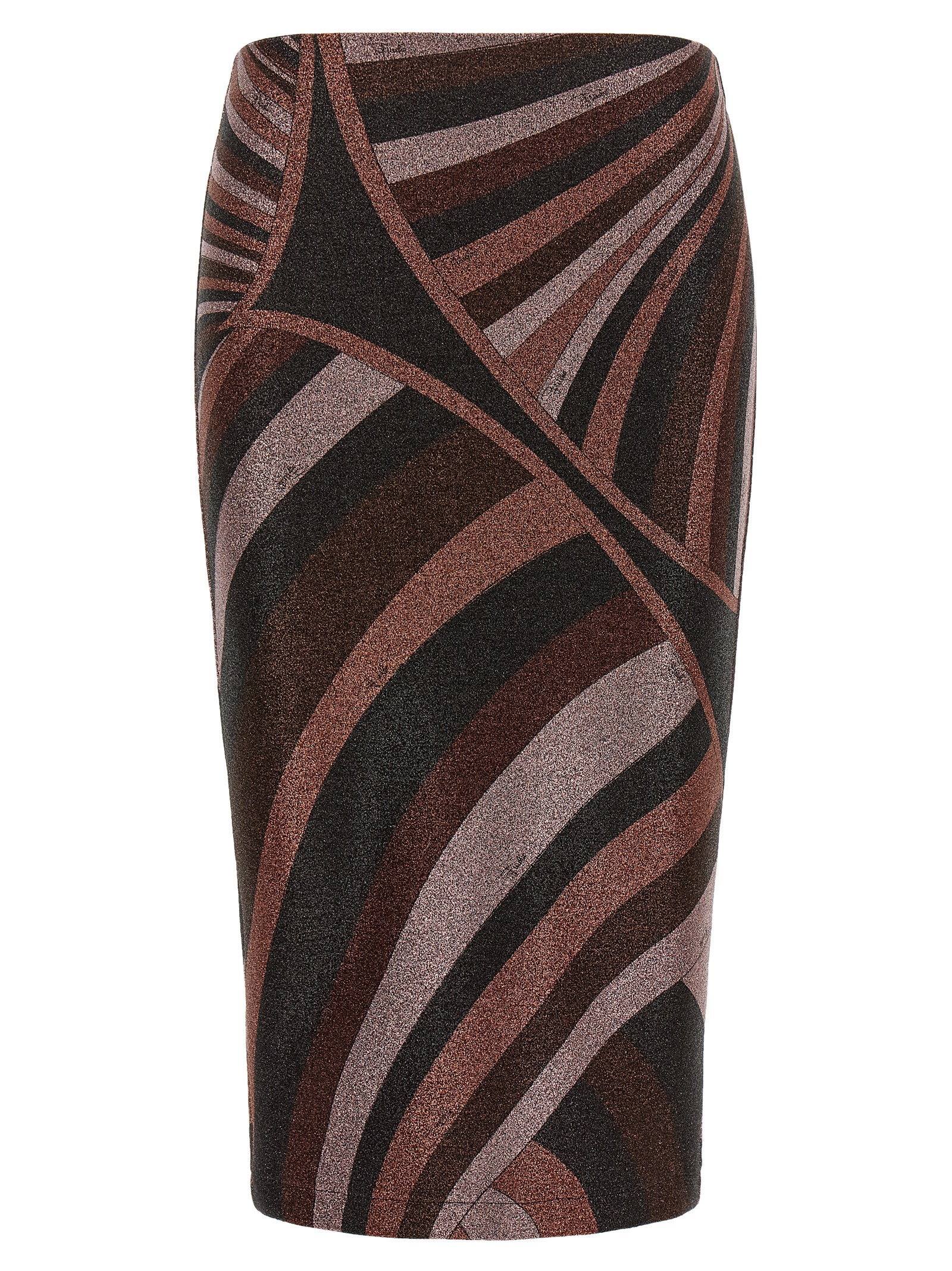 Bordeaux Polyamide Midi Skirt
