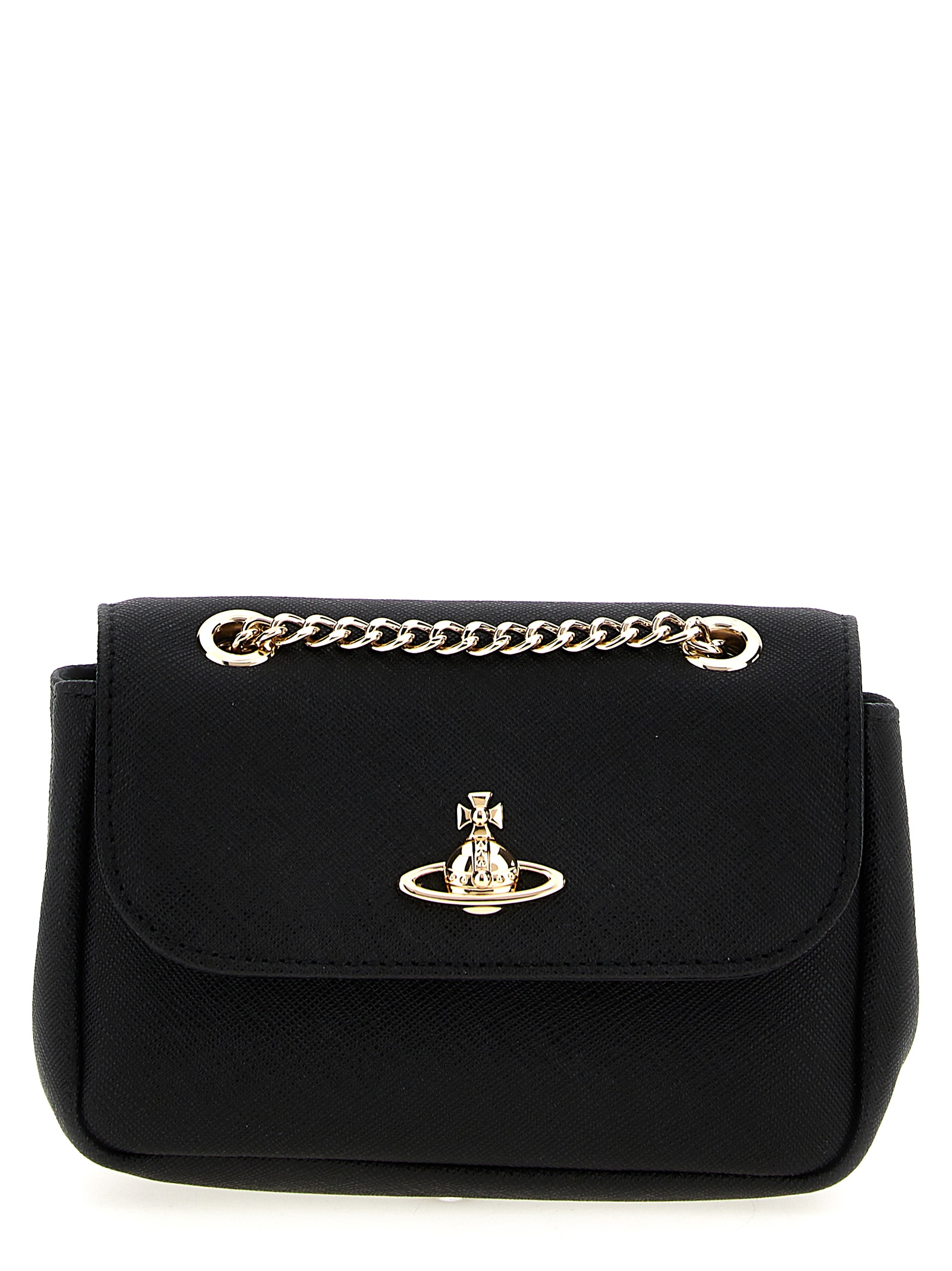 Black Cowhide Shoulder Bag