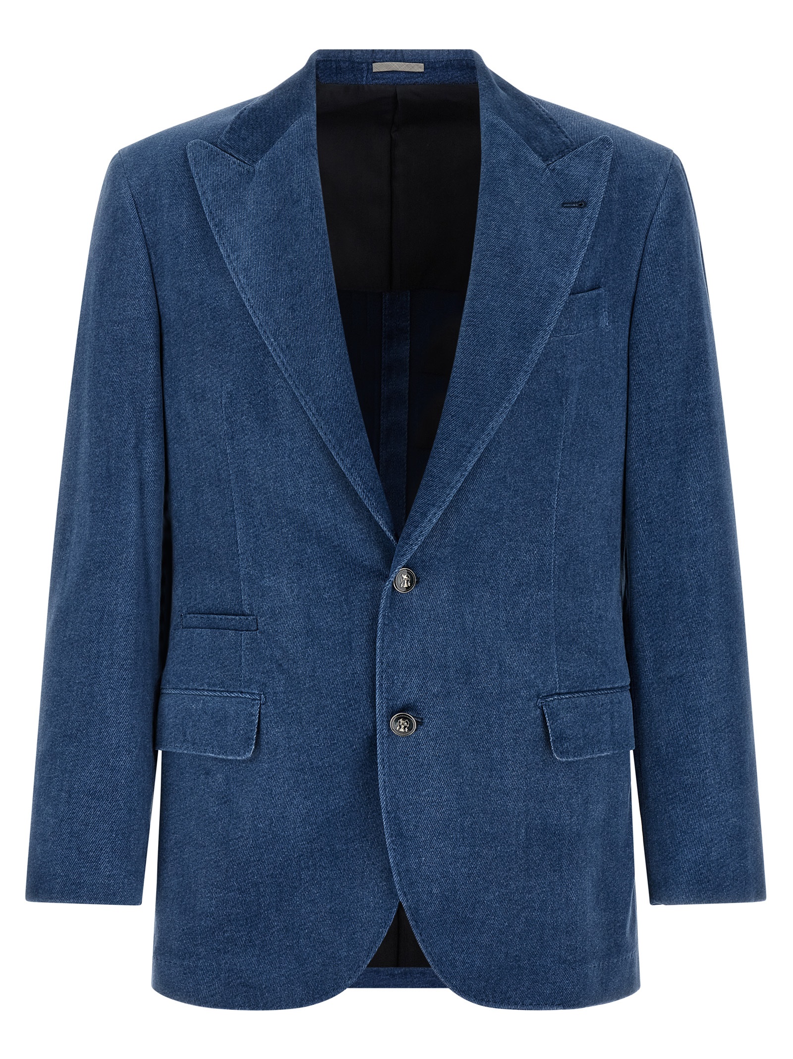 Blue Cotton Blazer